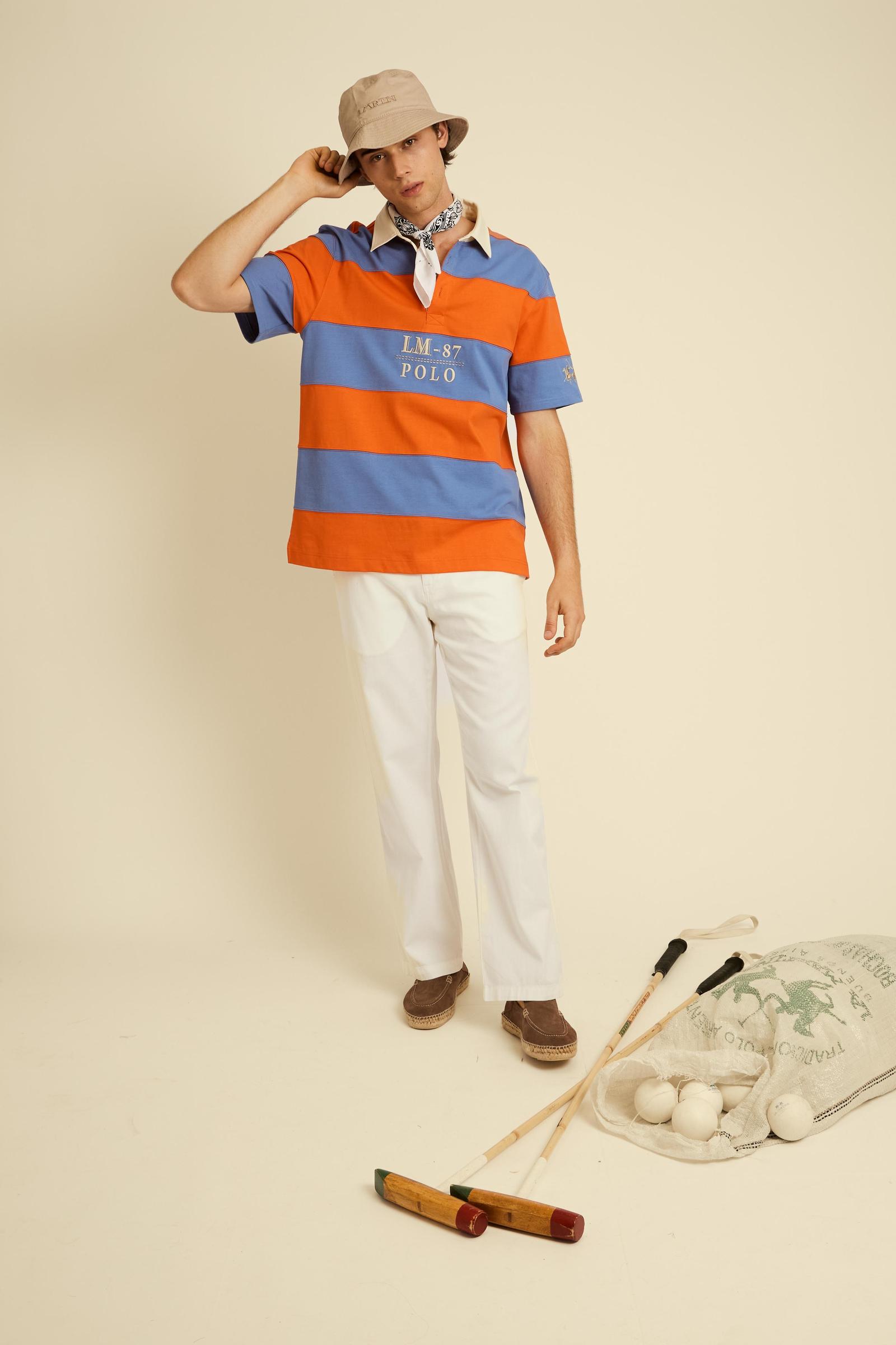 Polo rugby Heritage LM 87 en jersey de coton épais - Calixto