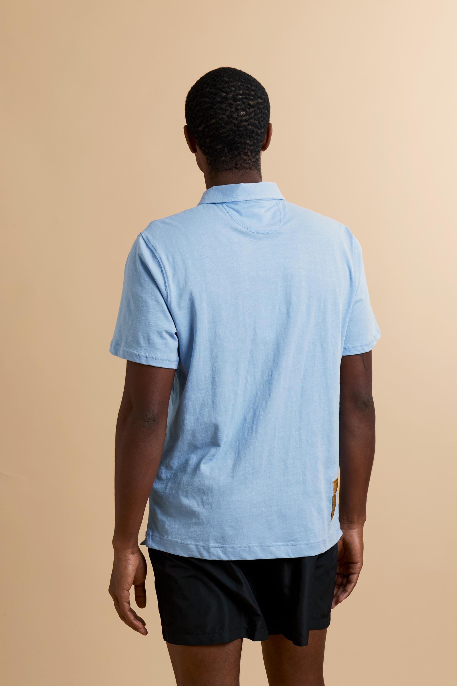 Men’s slub cotton jersey polo - Yoojoon