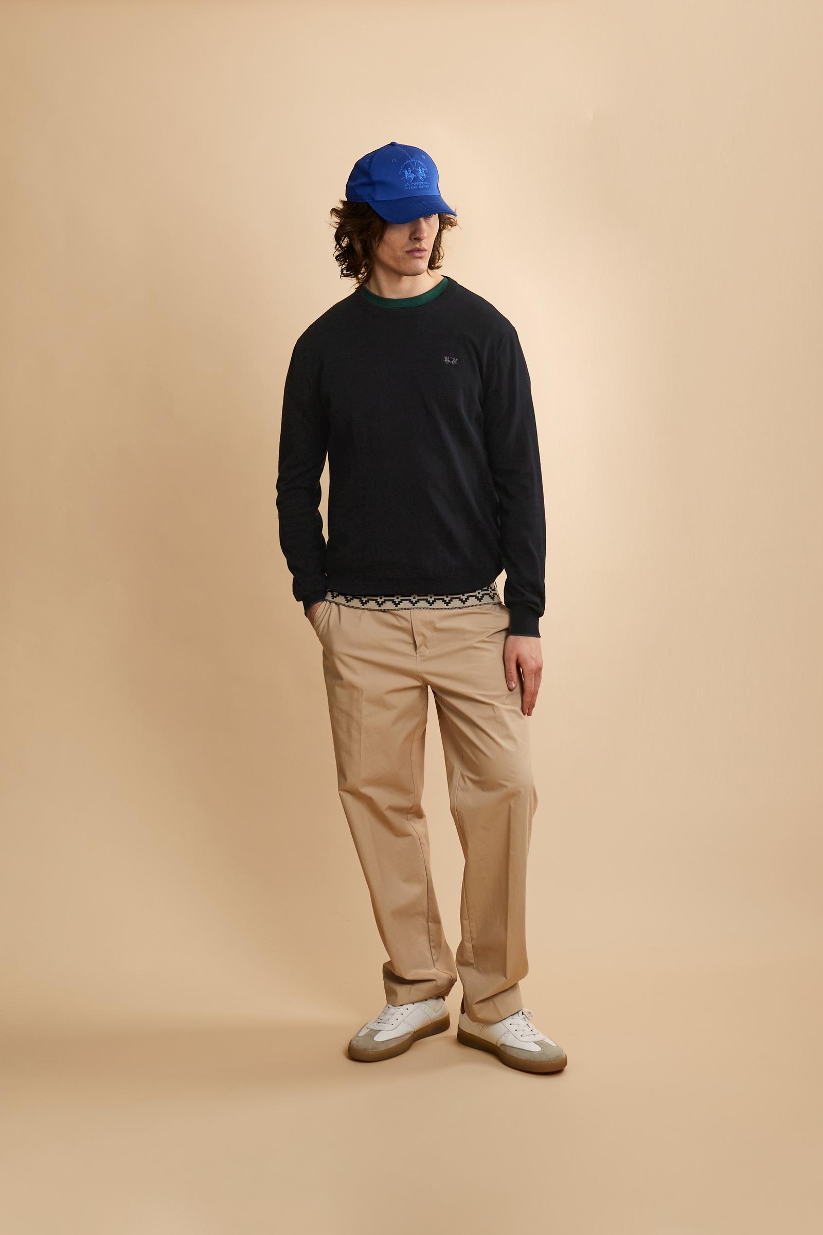 Men’s cotton crewneck sweater Iconic - Costantino