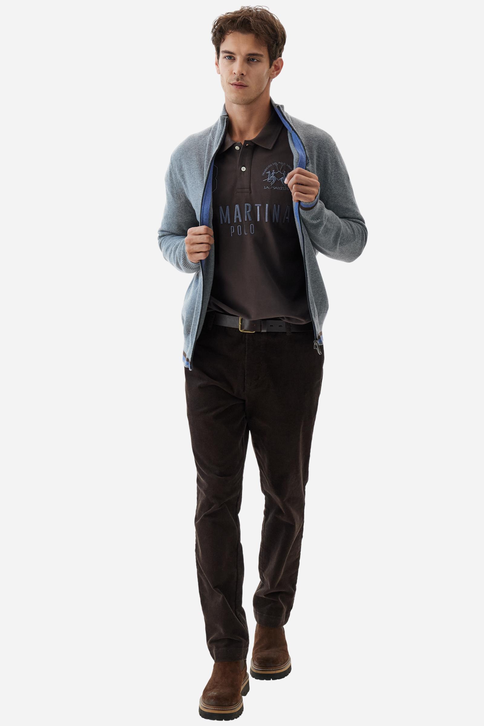 Men’s soft-touch jersey polo Iconic La Martina - Broox