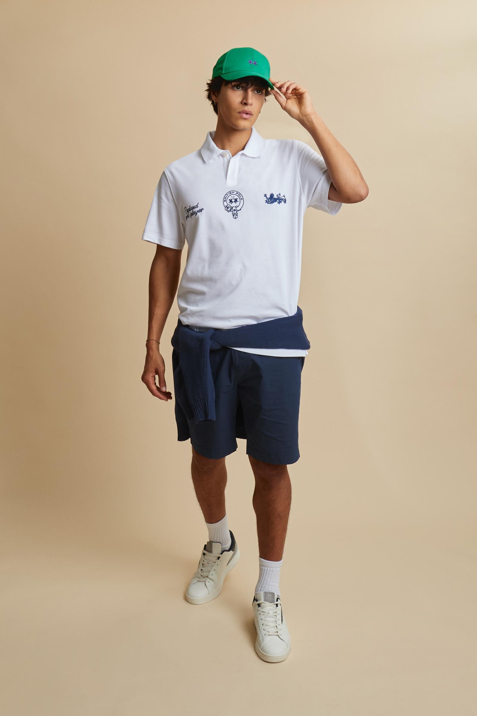 Polo de hombre de manga corta en piqué de algodón British Edition - Cooper