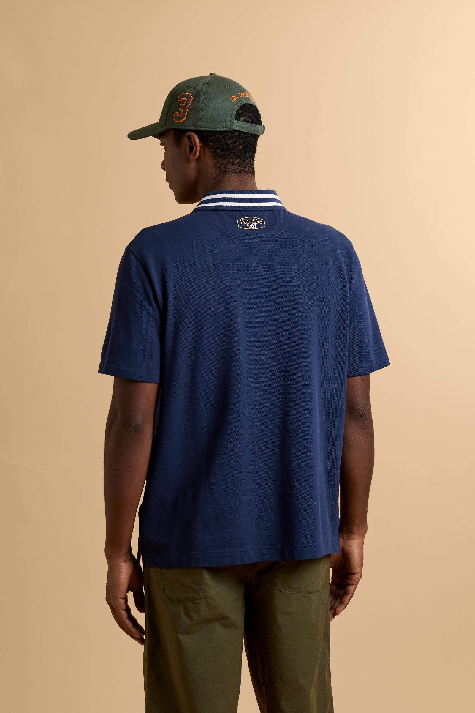 Men’s short-sleeved cotton piqué polo shirt Argentina - Cade