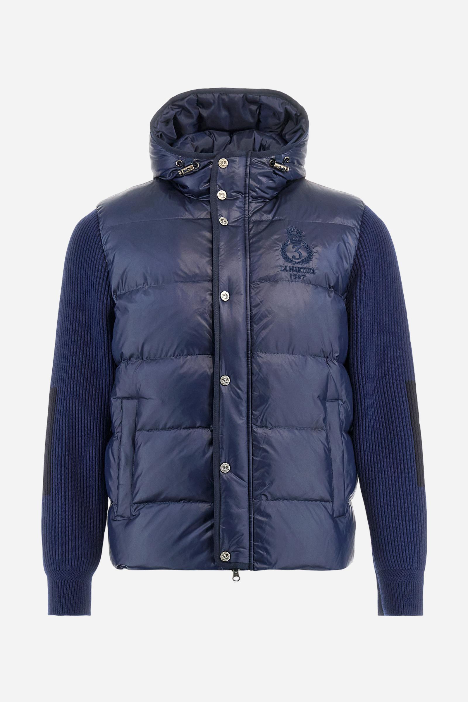 Men’s iridescent nylon jacket knit sleeves - Baptist