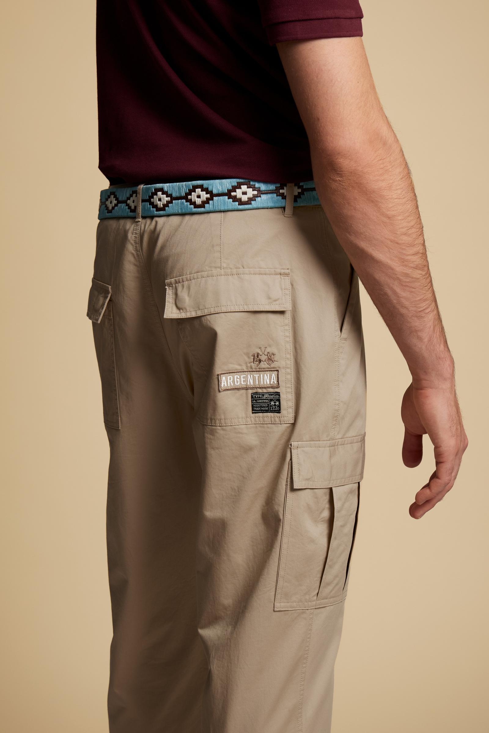 Pantaloni cargo uomo in twill Black Label Edition - Caìn