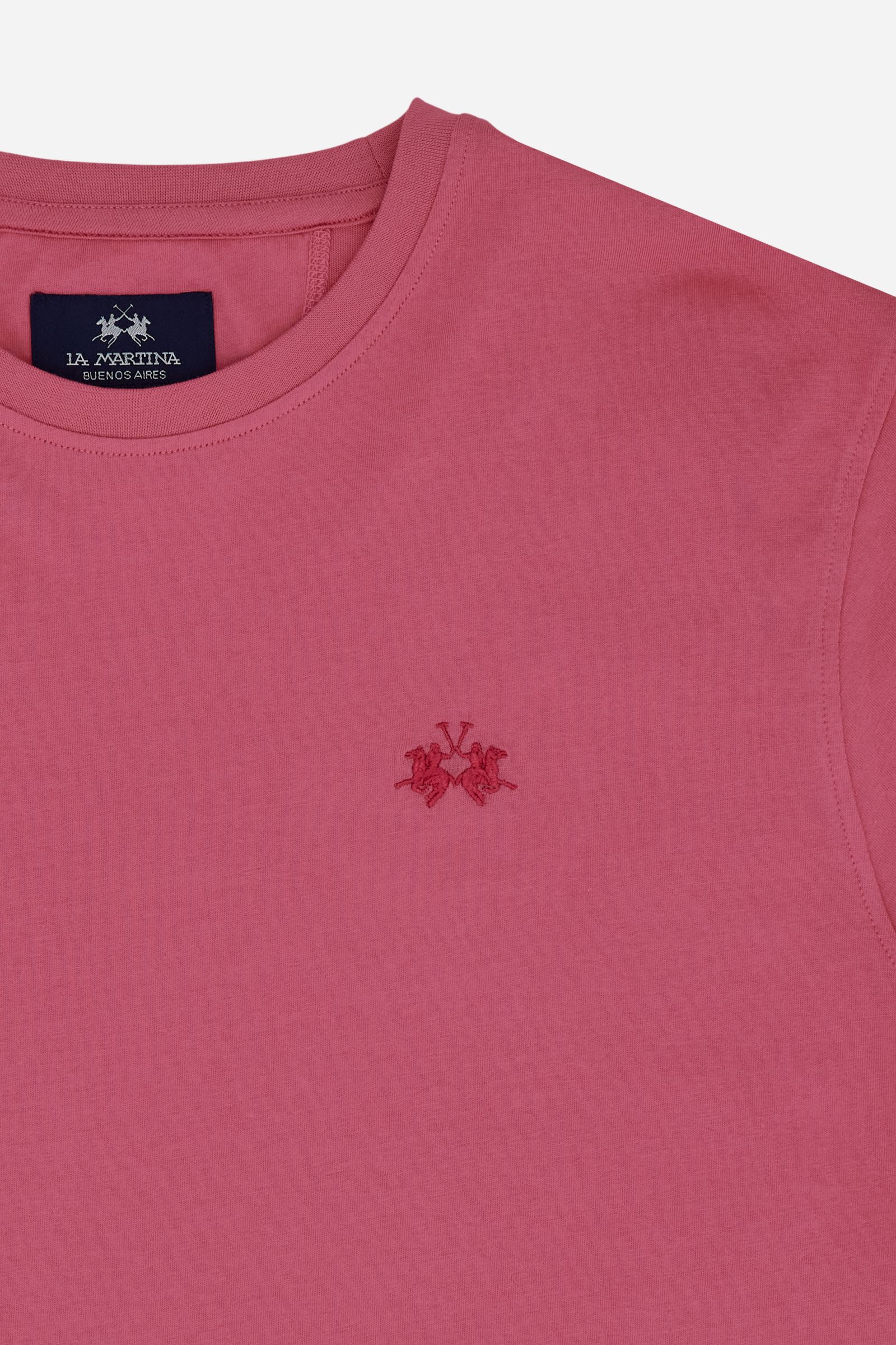 Men’s cotton jersey T-shirt with small logo - Serge