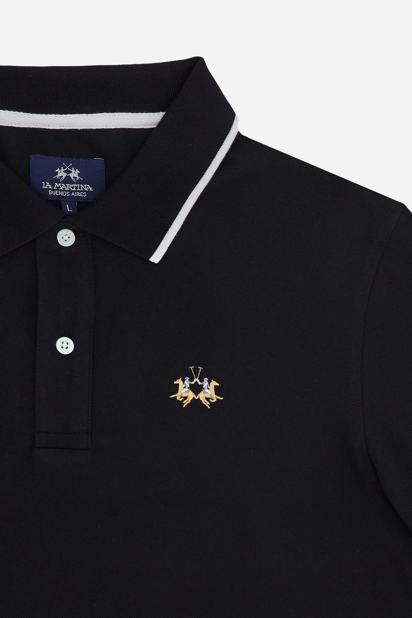 Men’s regular fit stretch piqué polo shirt Essential – Russell