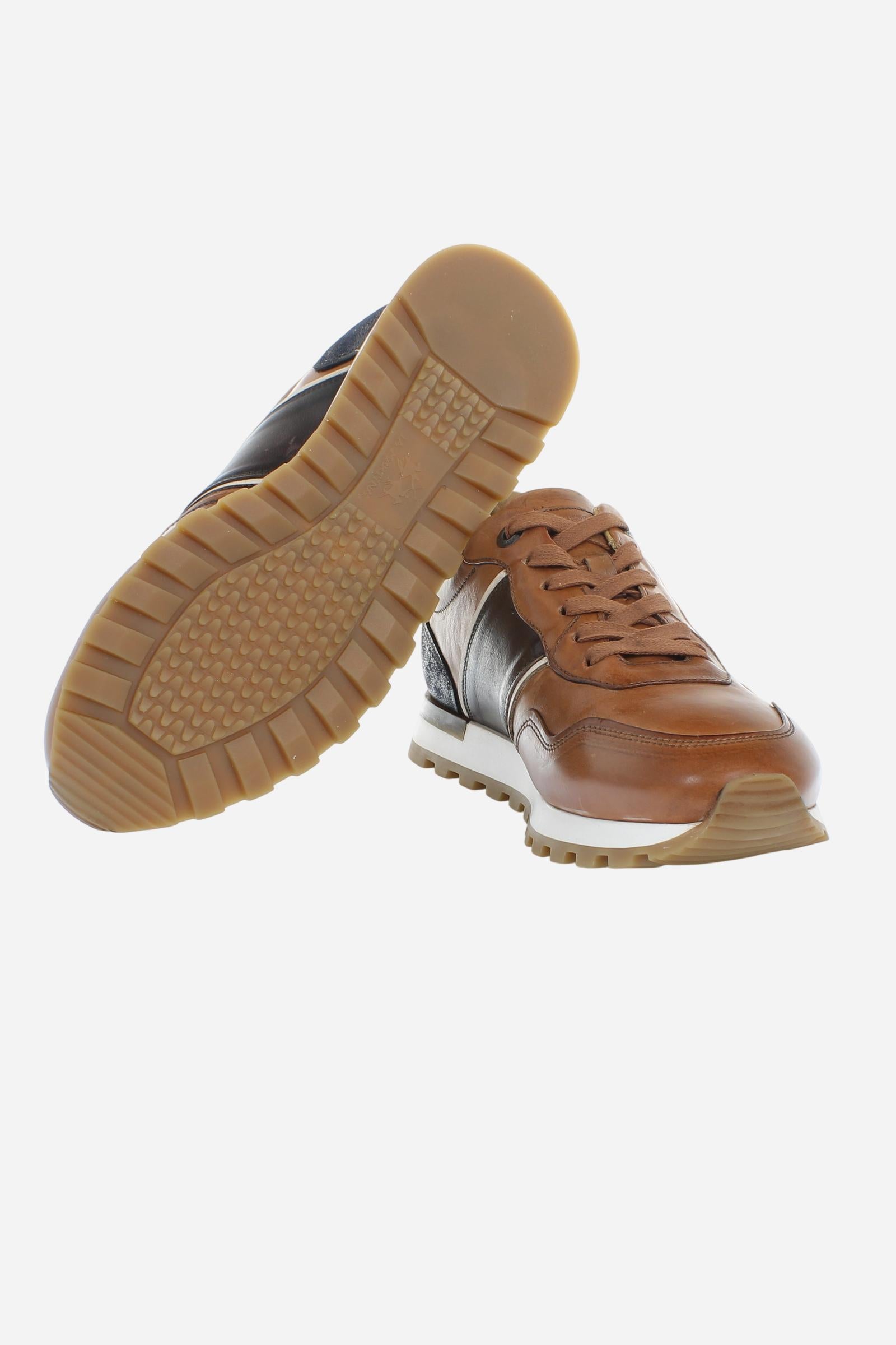 Herren Heritage Sneaker aus handpatiniertem Leder - Leathen