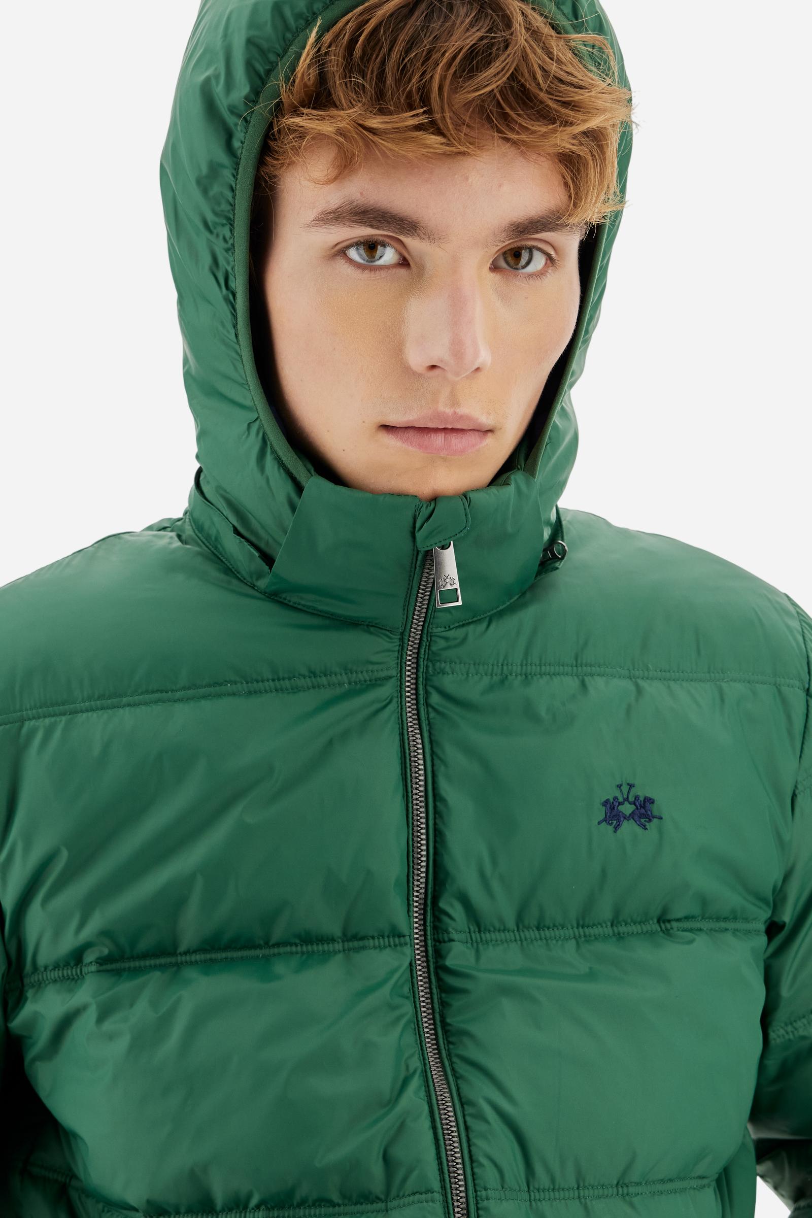 Men’s nylon down jacket with feather padding - Bertrand