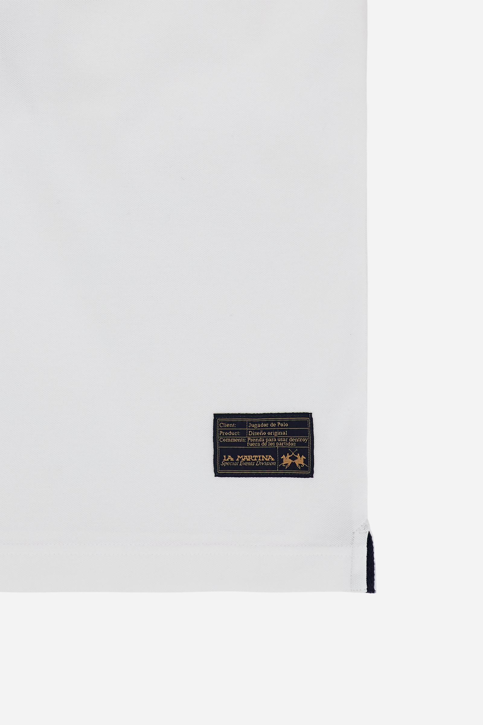 Men’s regular fit stretch piqué polo shirt Essential – Russell