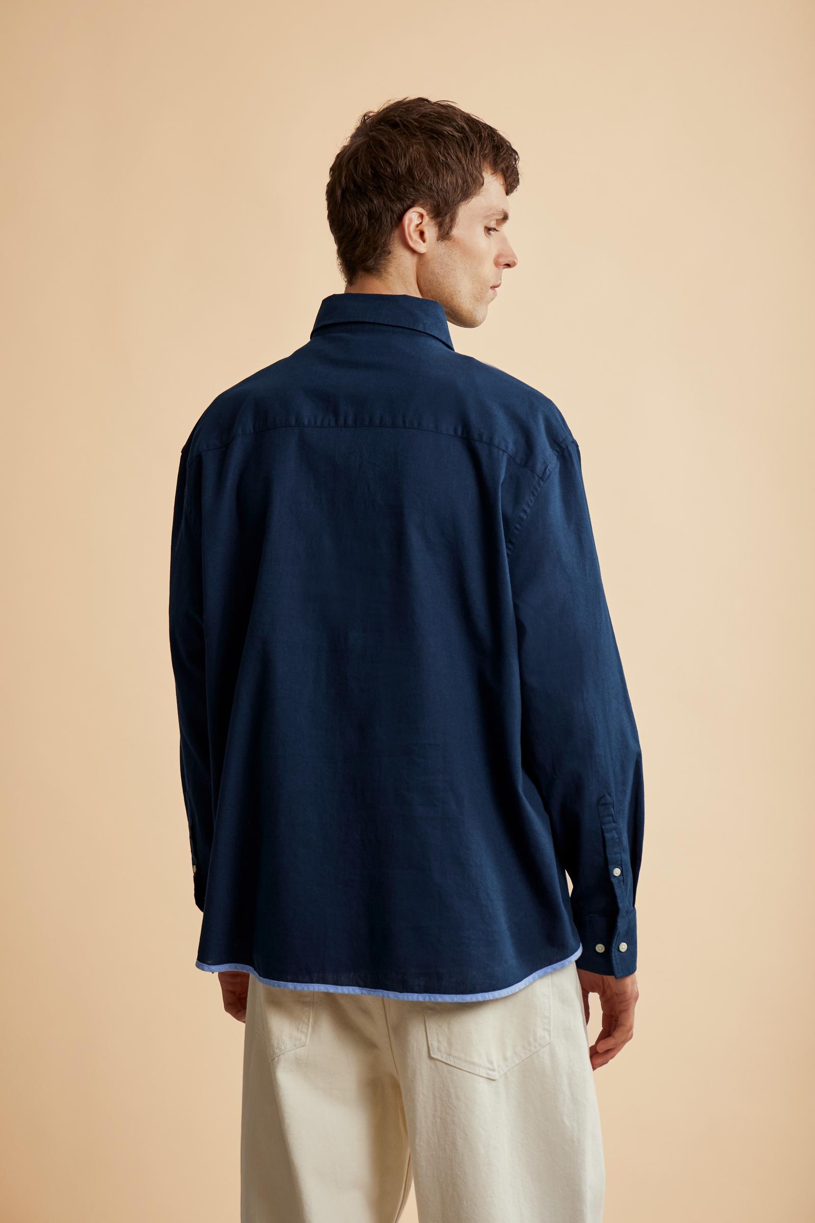 Men’s cotton and linen shirt Guards - Crispin