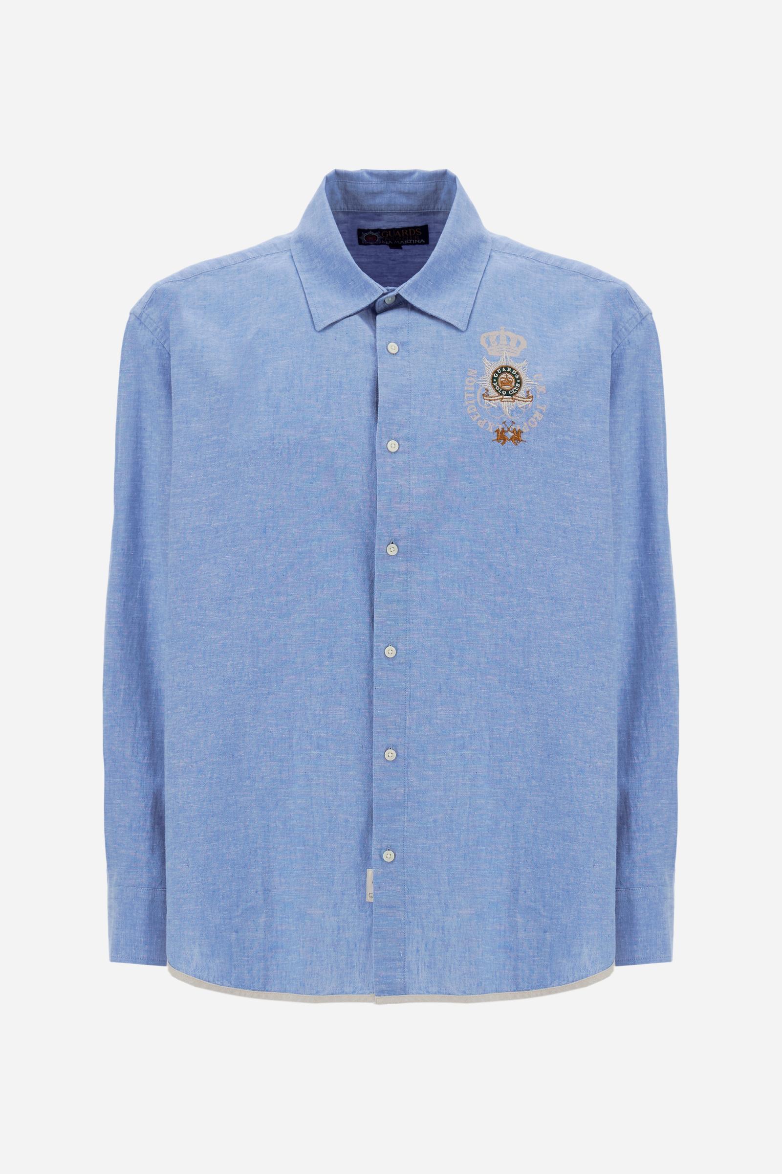 Men’s cotton and linen shirt Guards - Crispin
