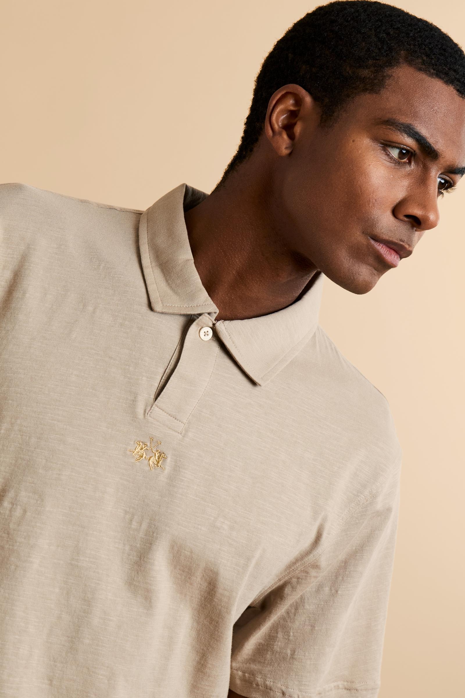 Polo homme en jersey flammé de coton - Yoojoon