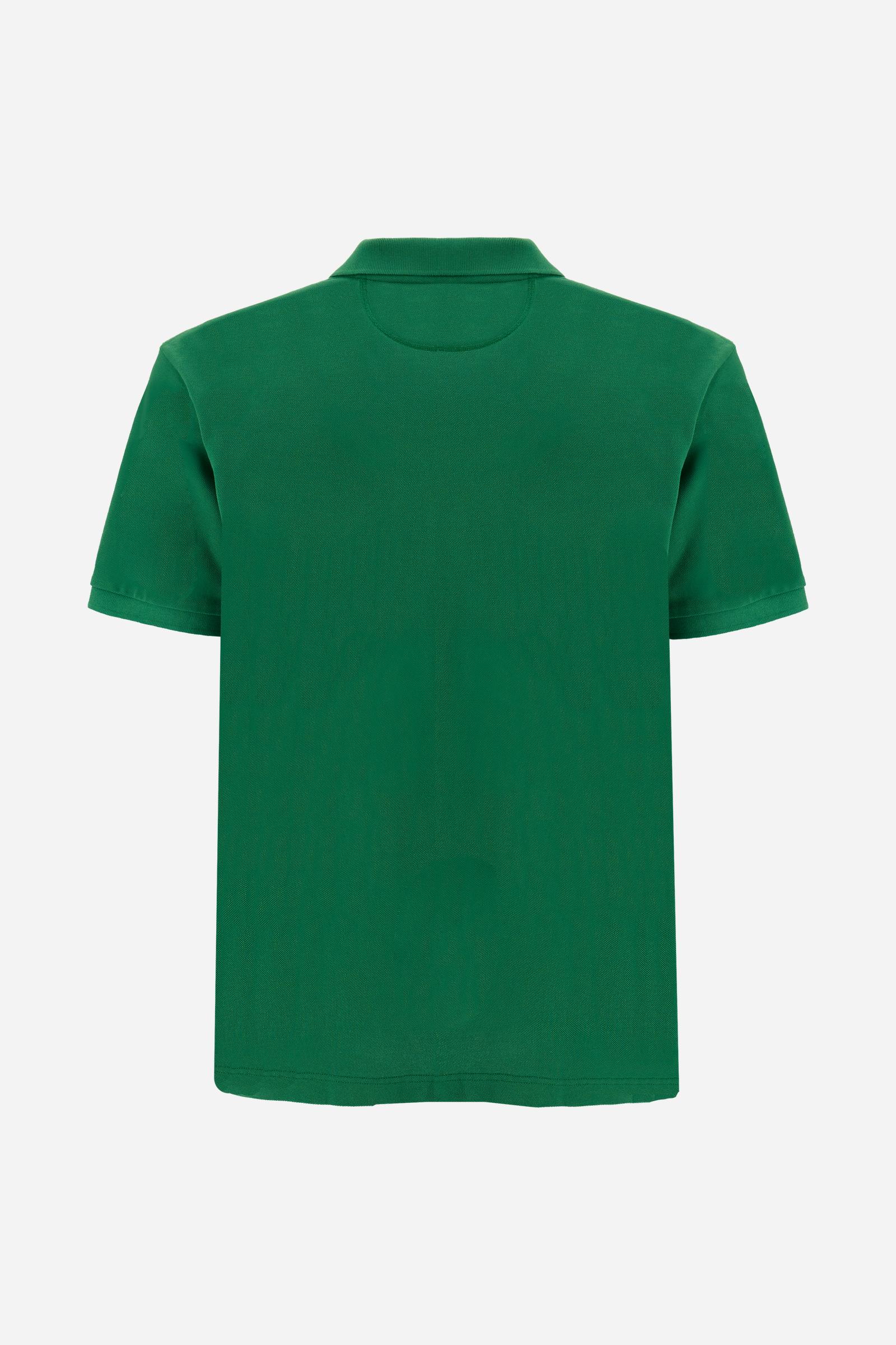 Men’s short sleeve cotton piqué polo shirt – Tex