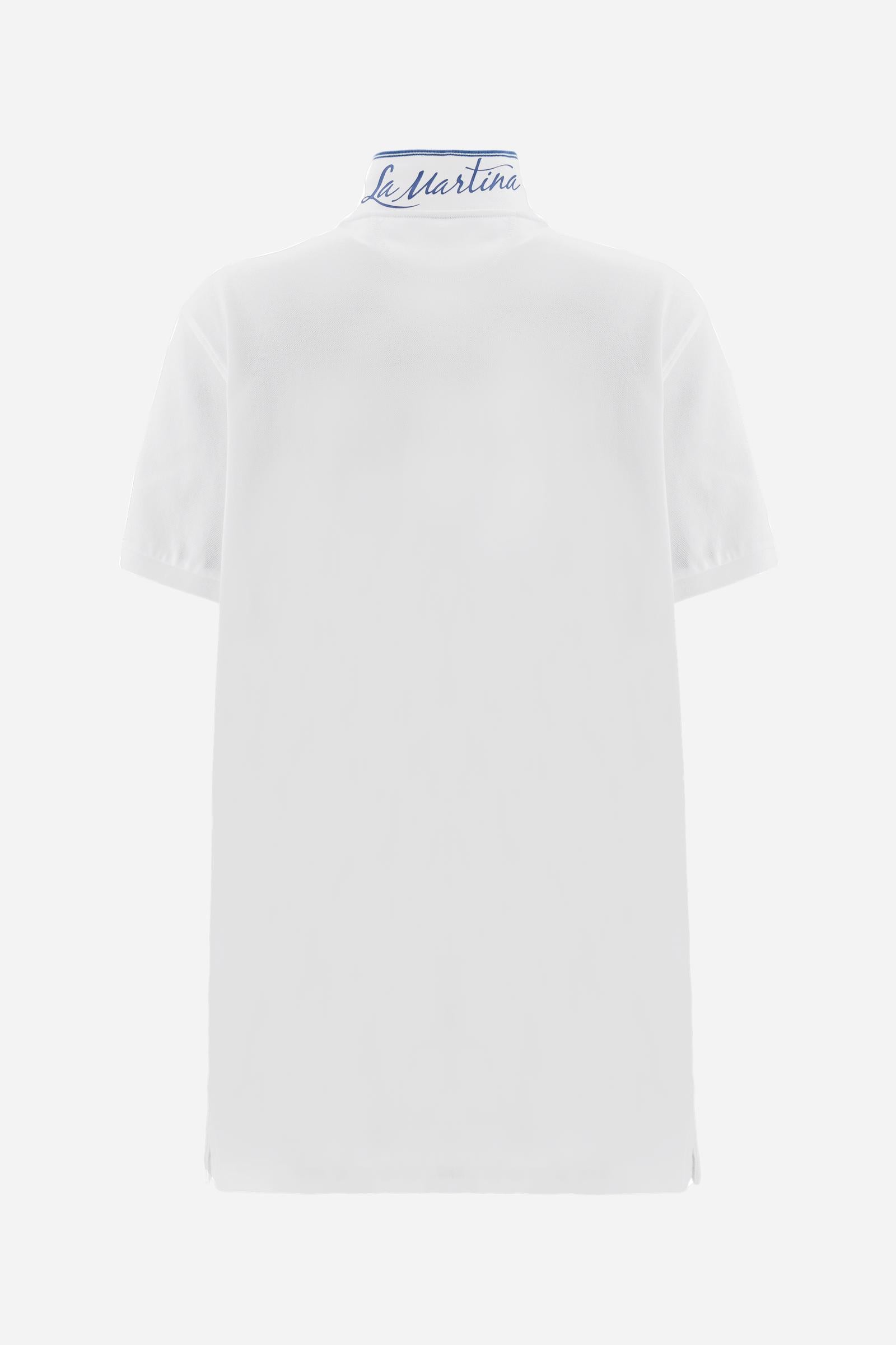 Polo dress in cotton piqué Essential - Cherry