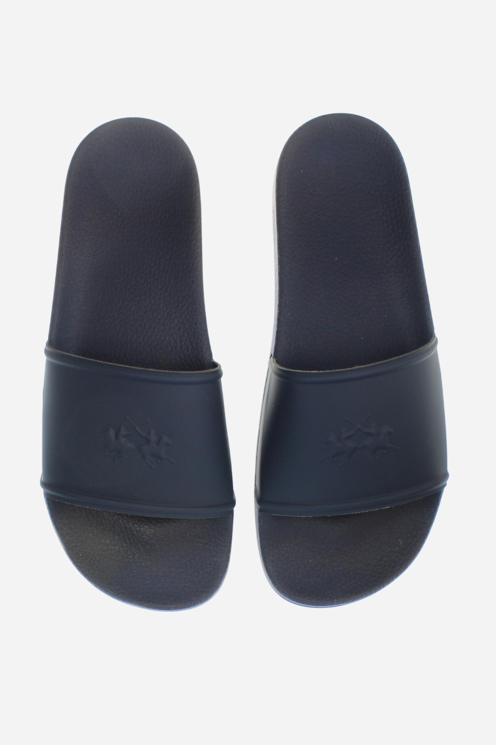 Chanclas slide hombre con logo block en relieve - Breeze