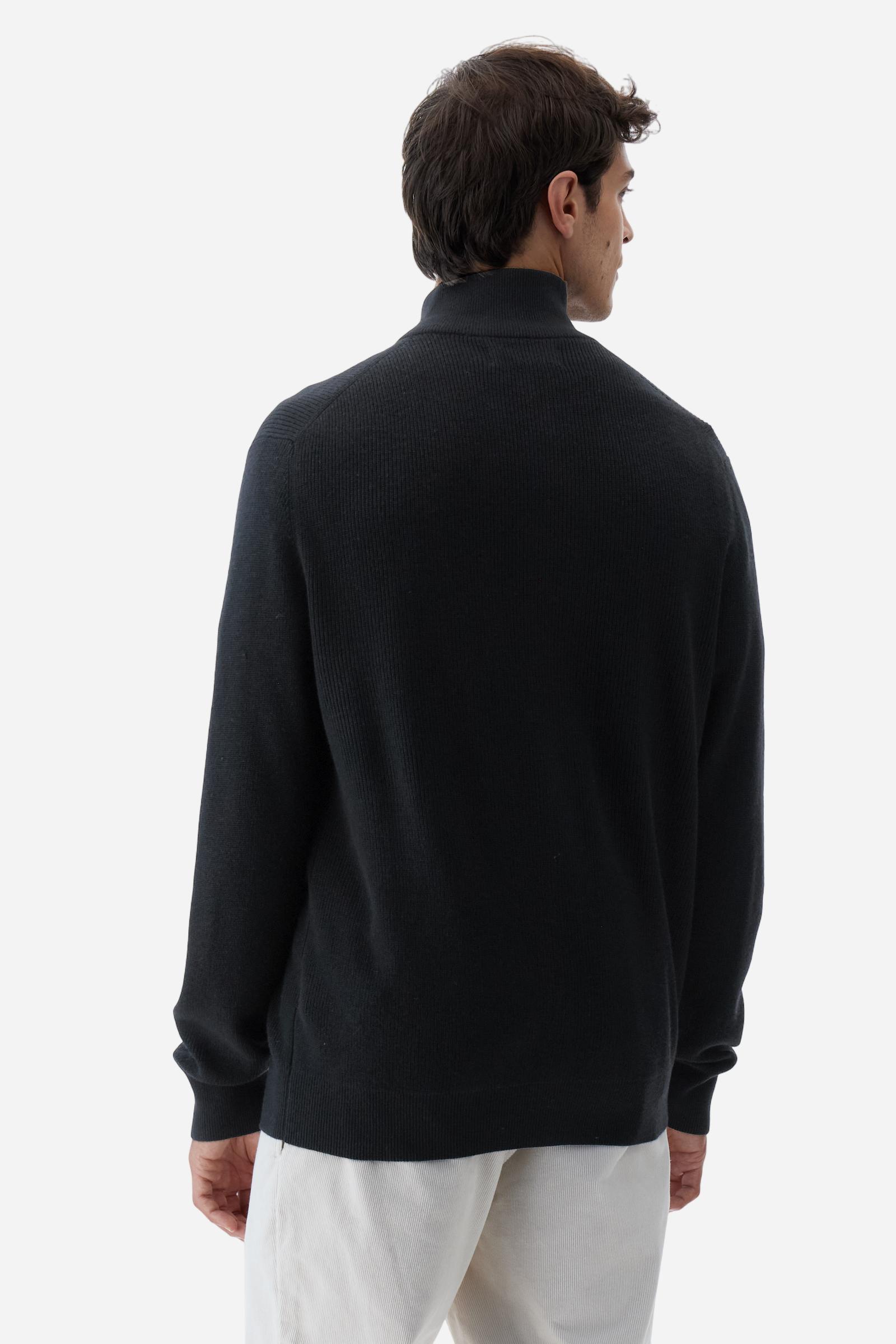 Men’s ribbed zip sweater Guards - Blanco