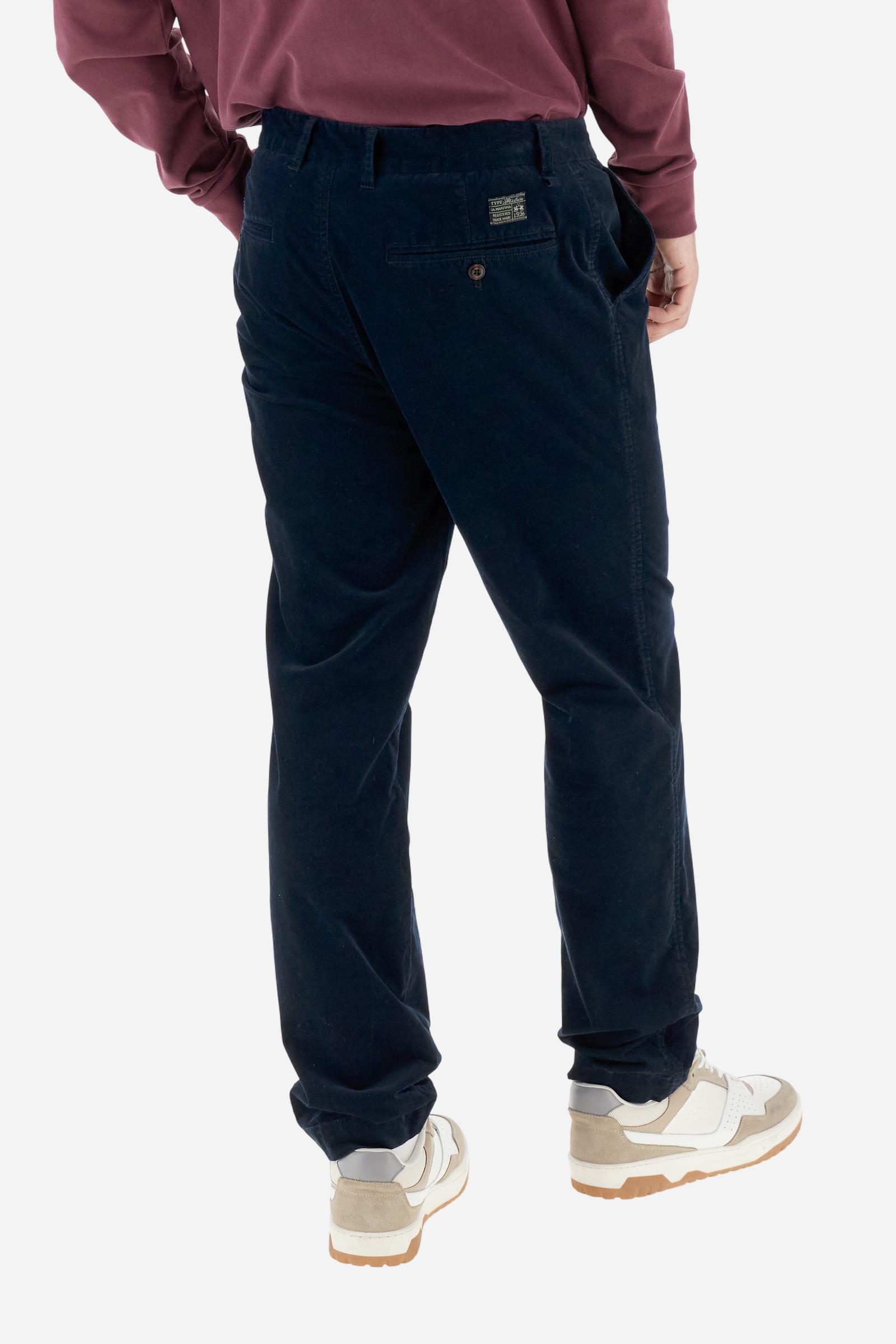 Pantalon chino homme en velours lisse - Brandon