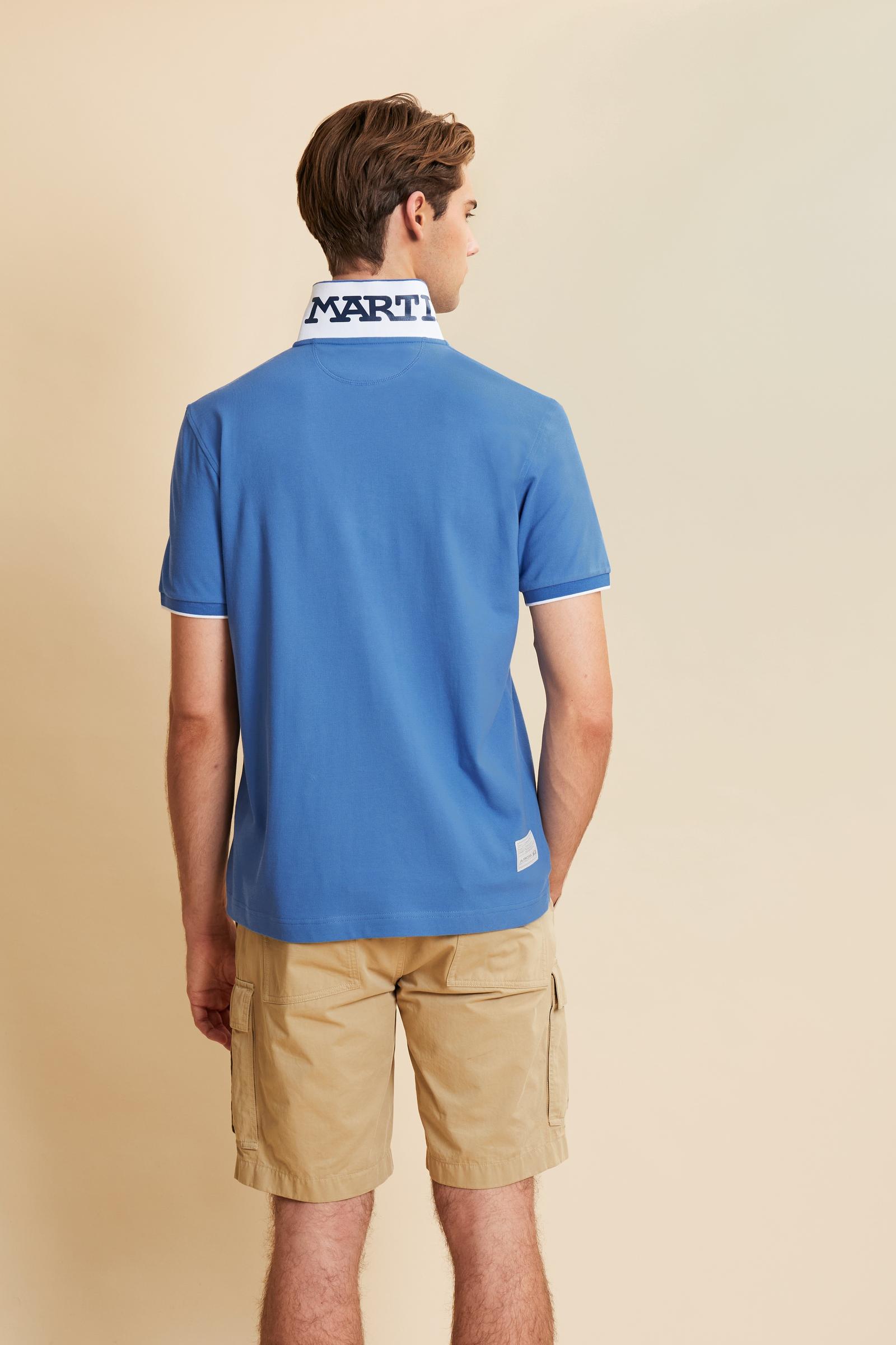 Men's short sleeve polo in stretch piqué with Iconic Team logo - Miguel