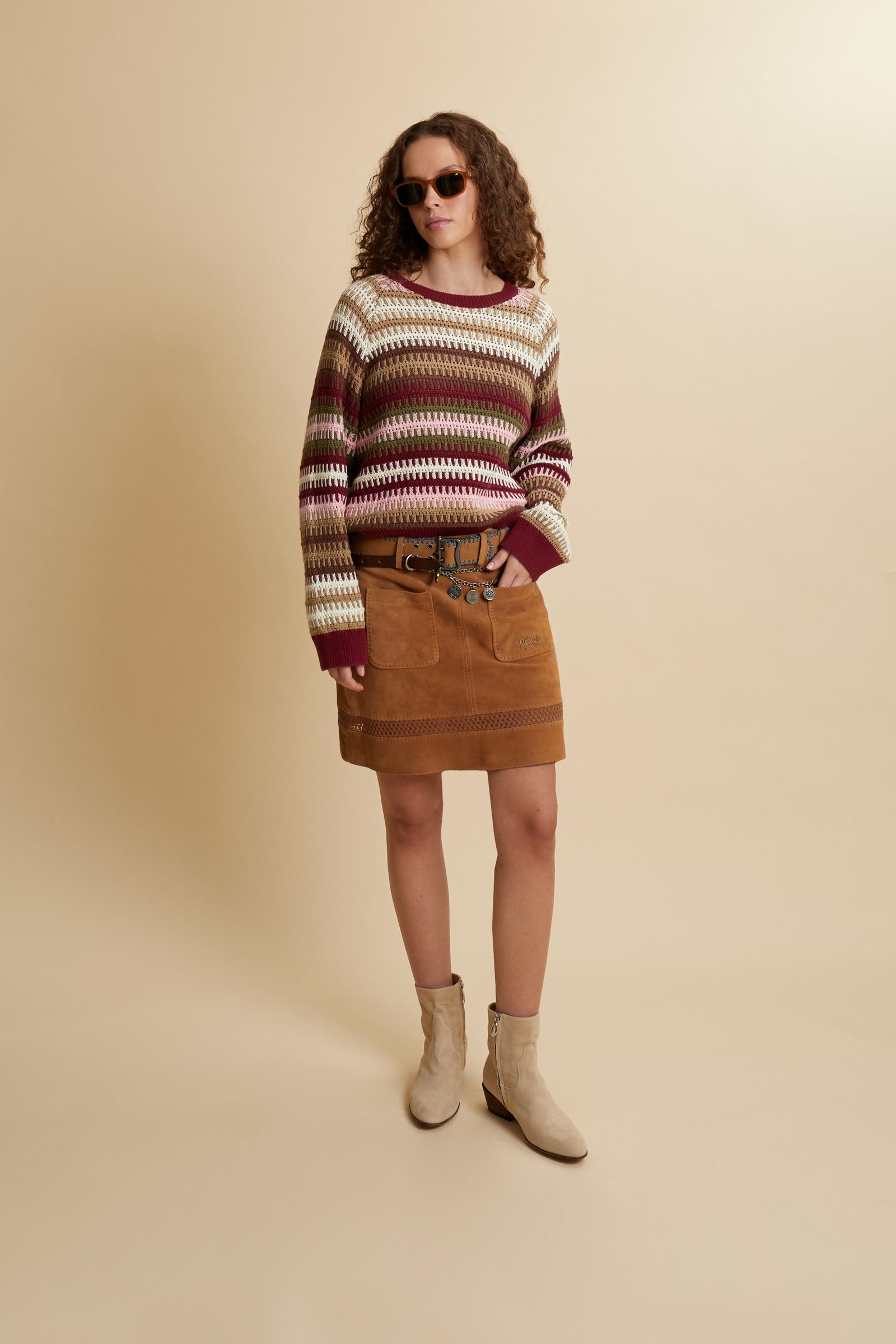 Damen Jacquard-Pullover mehrfarbig - Carmina