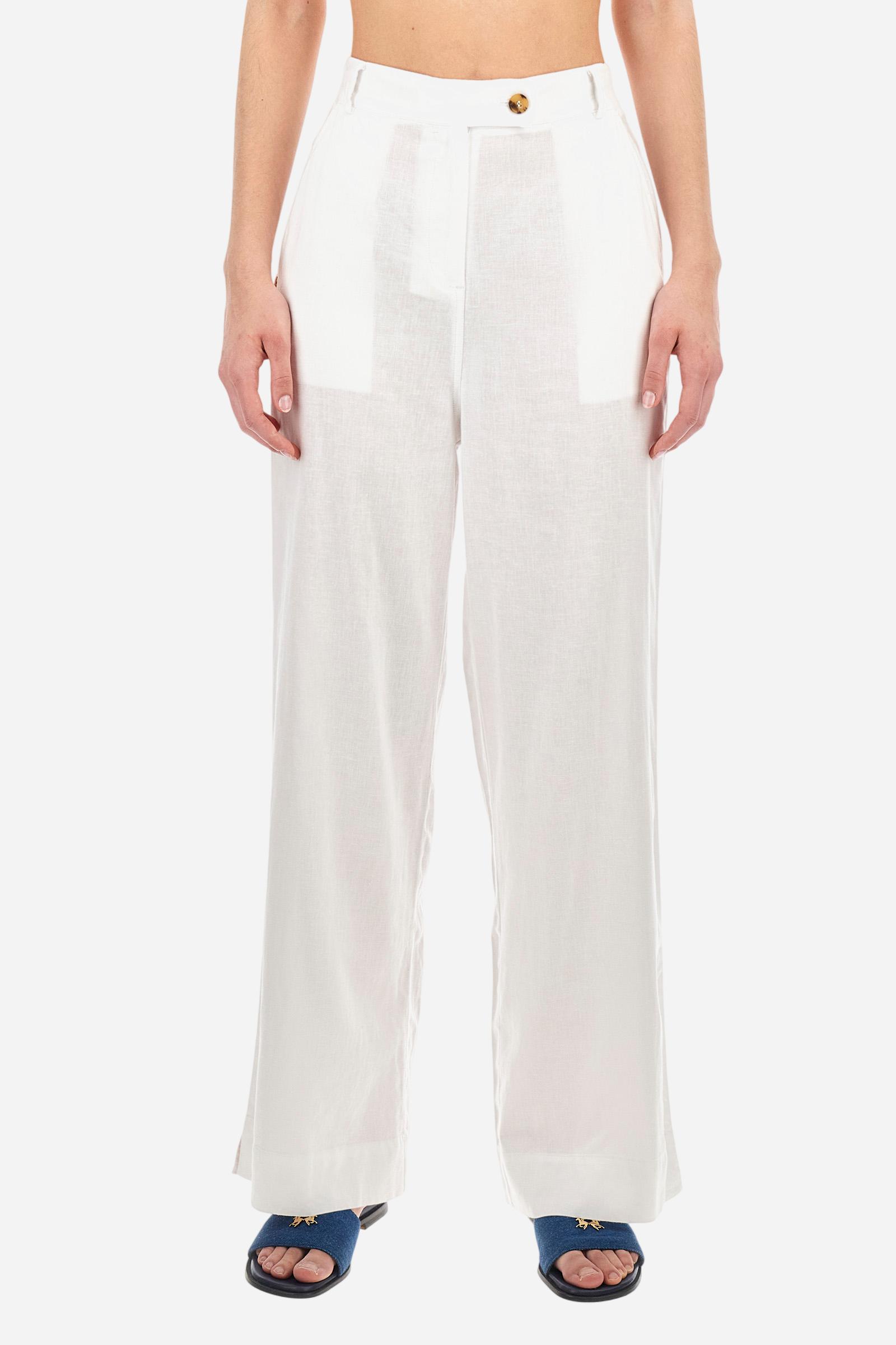 Pantalone in tela di lino e viscosa regular fit Arlena La Martina