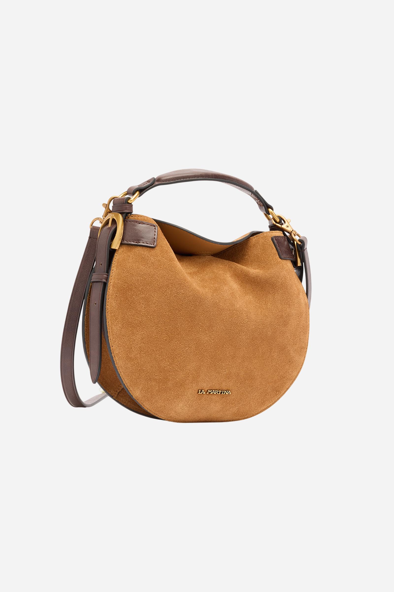 Suede crescent bag – Luna Small