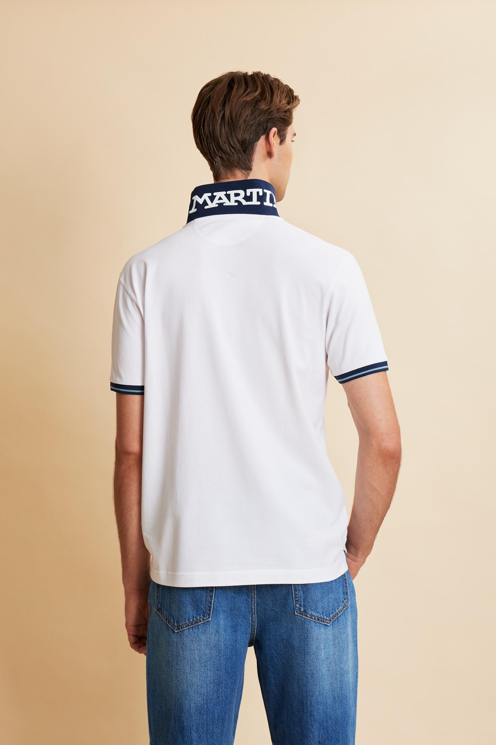 Herren Kurzarm-Poloshirt aus Stretch-Piqué mit Kontrastdetails – Trixie