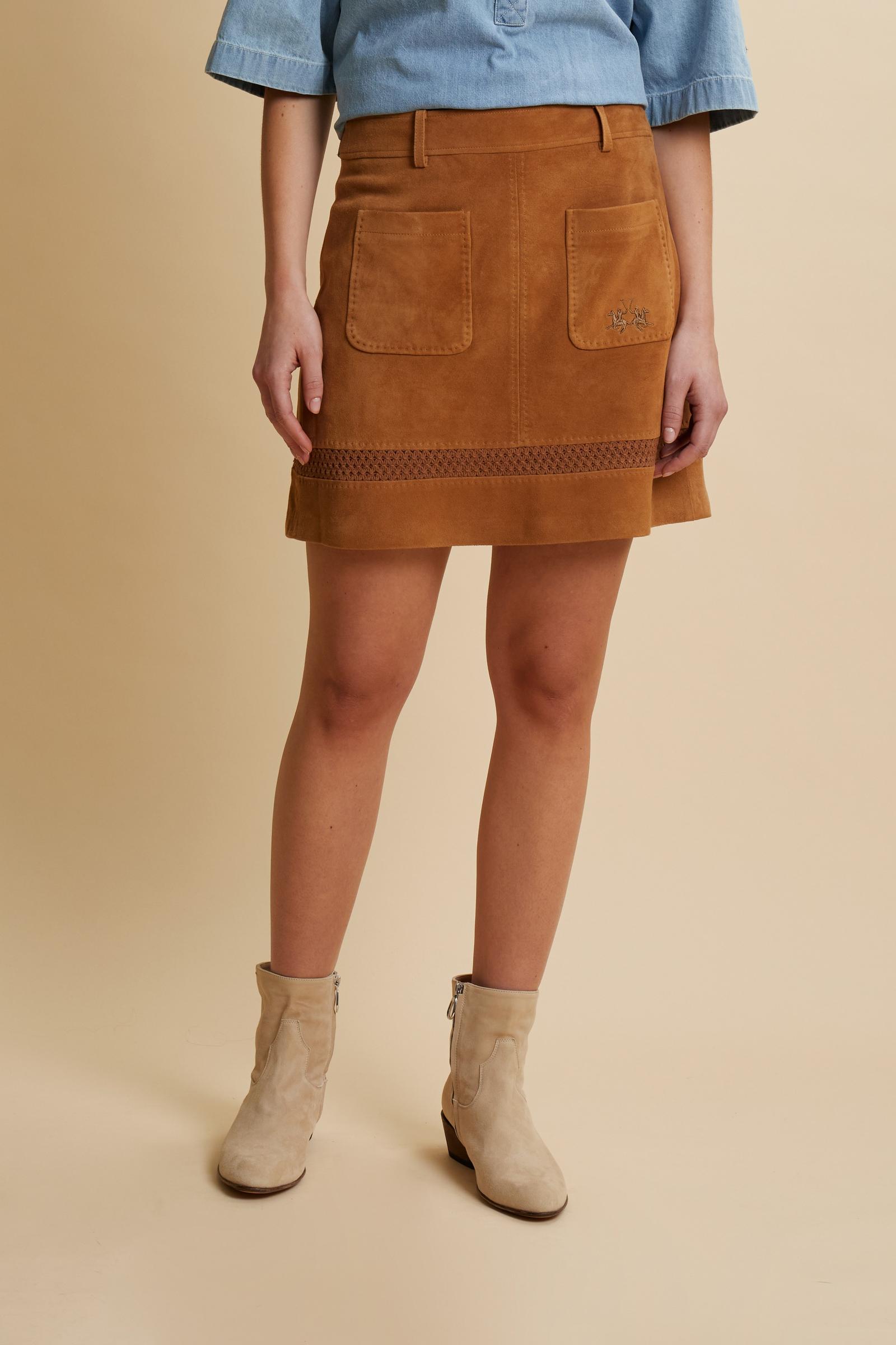 Suede mini skirt - Carlita