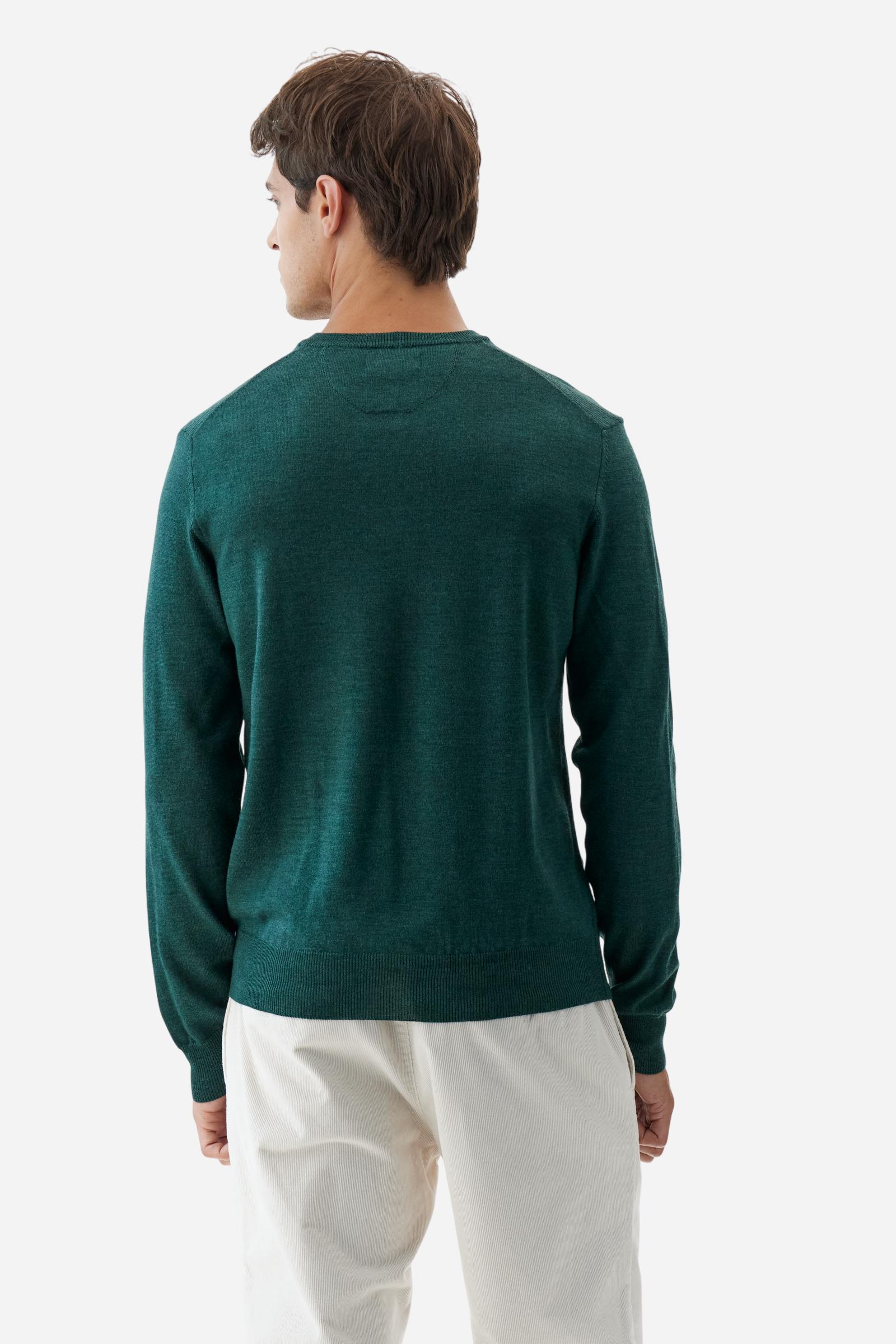 Men’s merino wool V-neck sweater - Barrie
