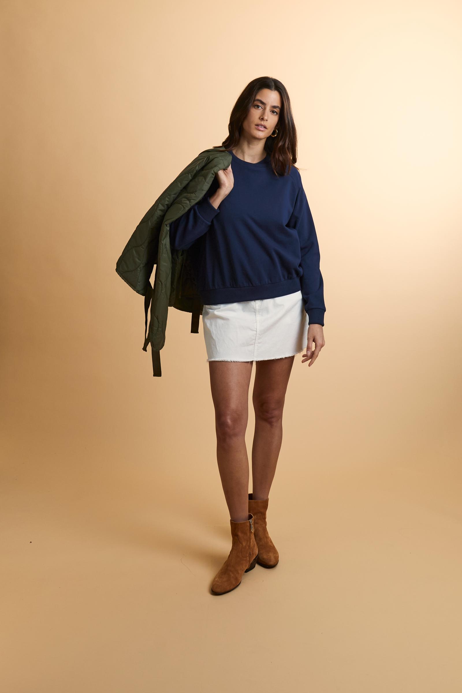 Women’s cotton French Terry sweatshirt – Claudia