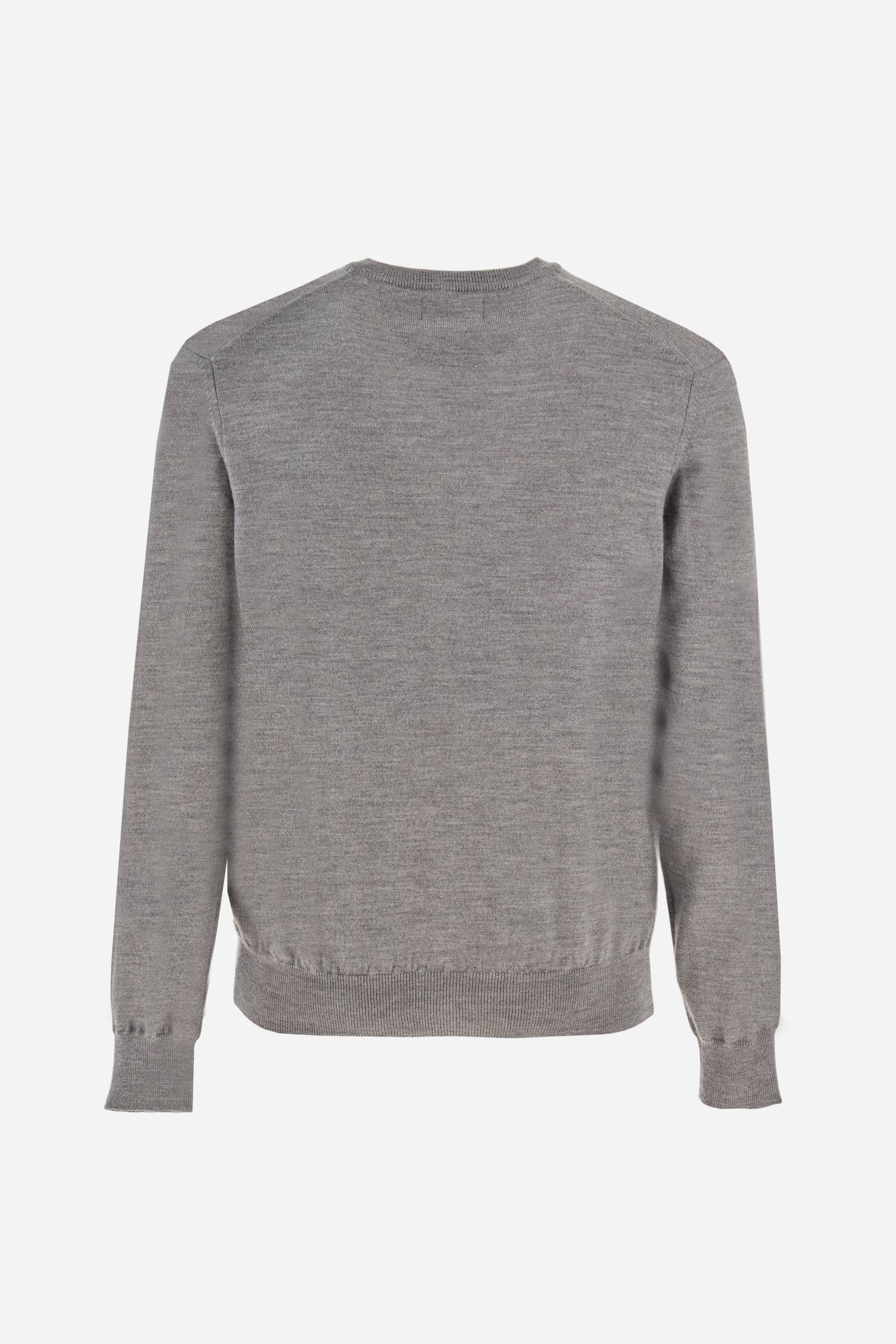 Men’s merino wool V-neck sweater - Barrie