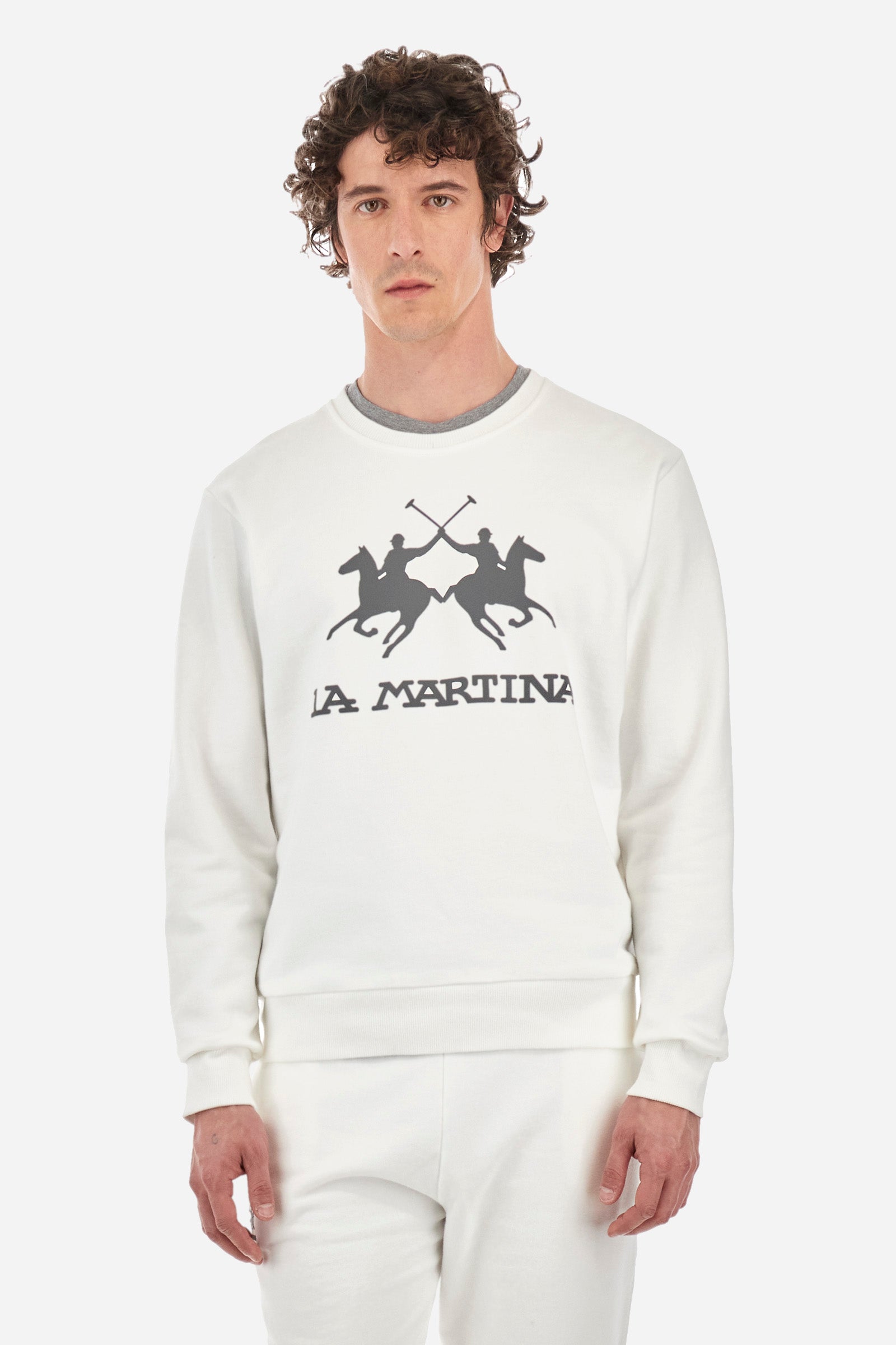 Felpa uomo girocollo regular fit Domingo La Martina