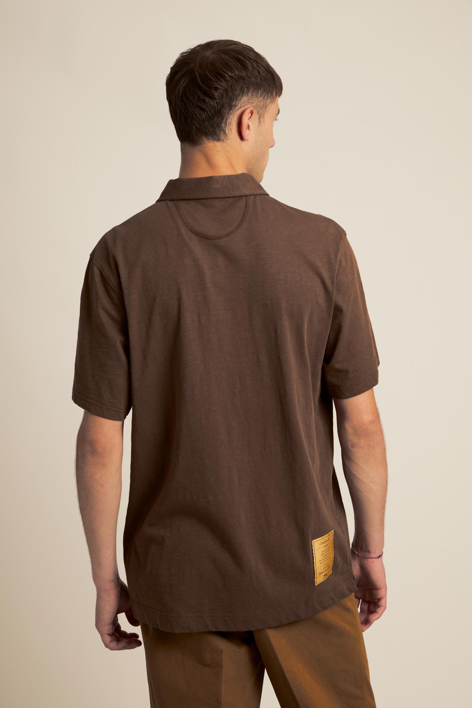 Men’s slub cotton jersey polo - Yoojoon