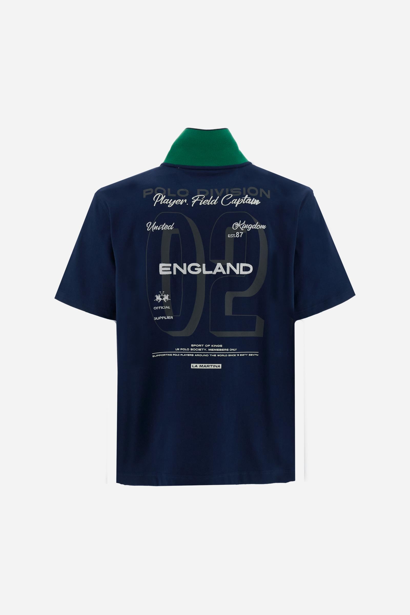 Herren Poloshirt aus Baumwolljersey England Edition - Cosmo