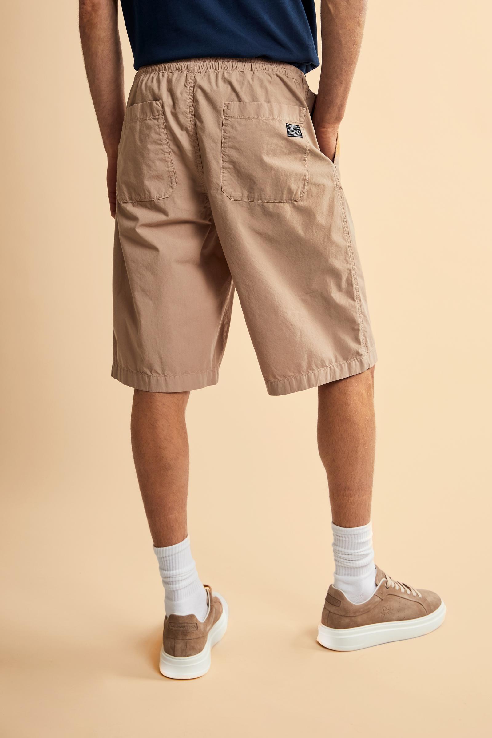 Men’s garment-dyed poplin Bermuda shorts - Cesar