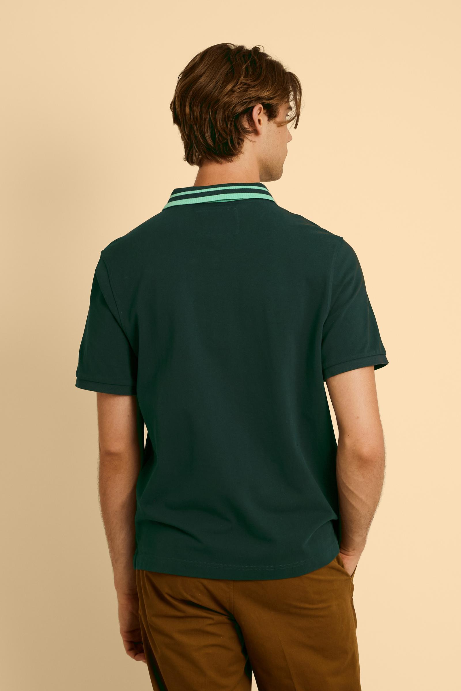 Men’s short-sleeve piqué polo shirt with 3D maxi logo – Coty