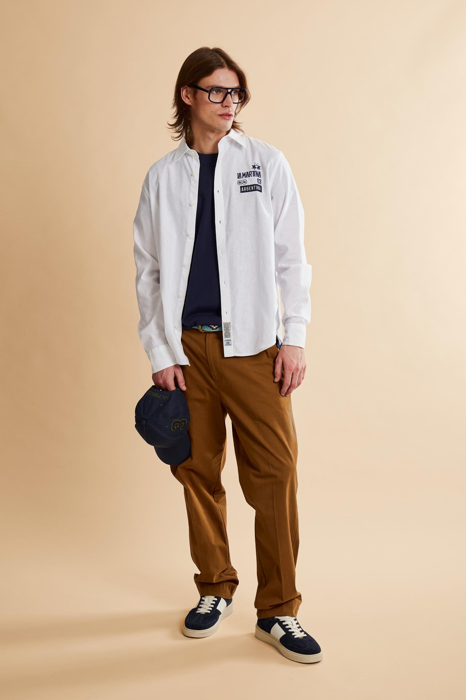 Chemise homme en coton et lin Polo Team Argentina - Cornelio