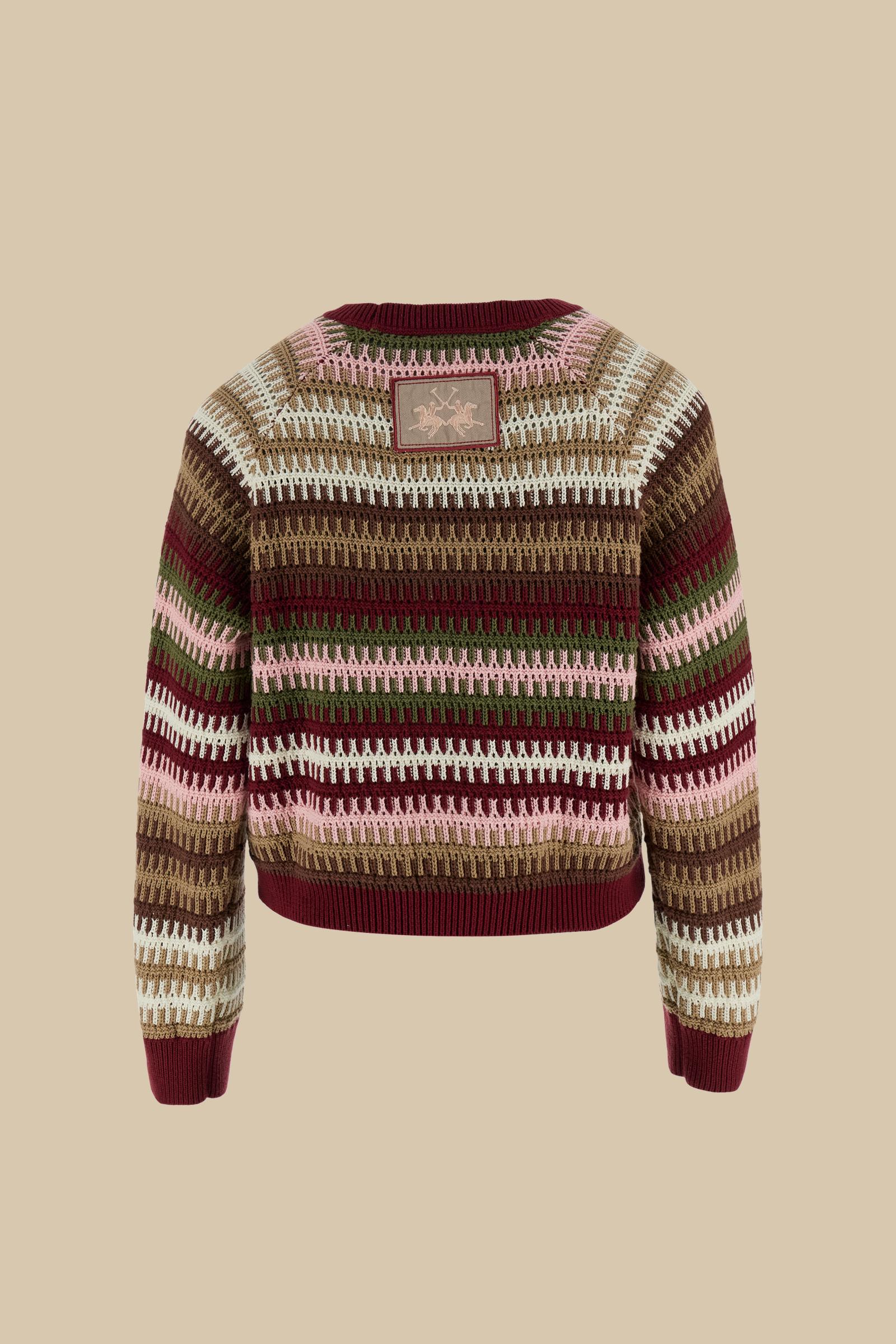 Damen Jacquard-Pullover mehrfarbig - Carmina