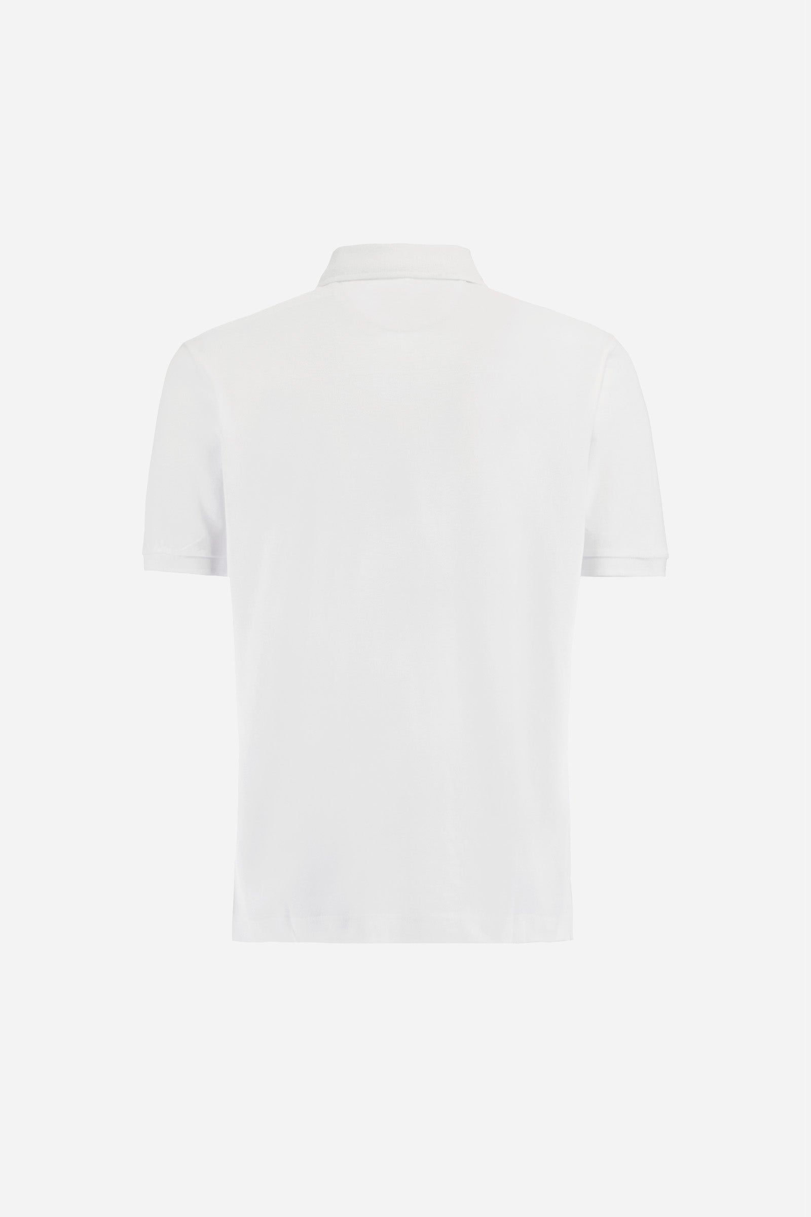 Men's plain-coloured, short-sleeved, regular-fit cotton polo shirt. Contrasting La Martina logo sewn onto the chest. This versatile garment goes perfectly with a pair of jeans from the collection. - Optic White