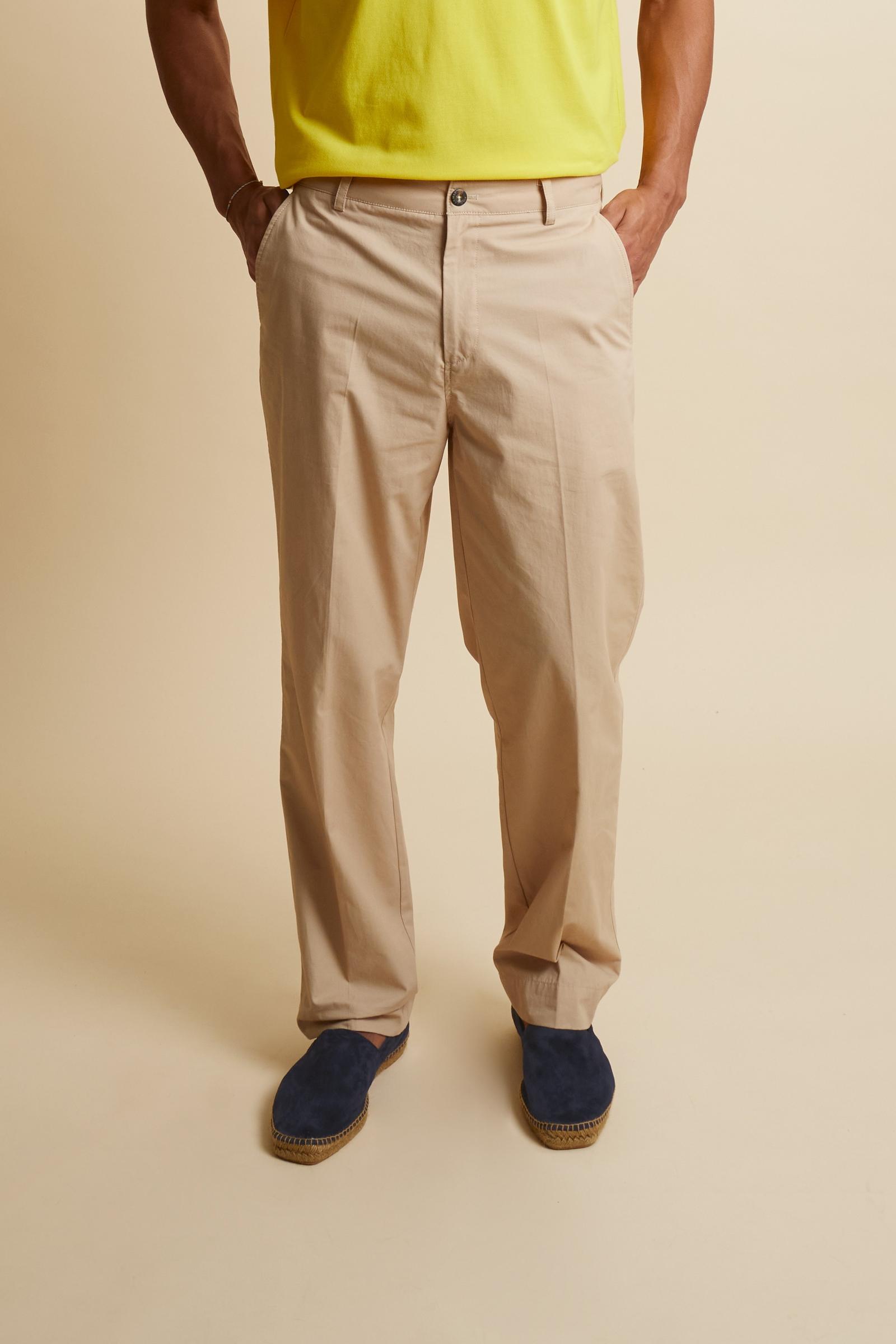 Men’s cotton poplin chino trousers - Cassian