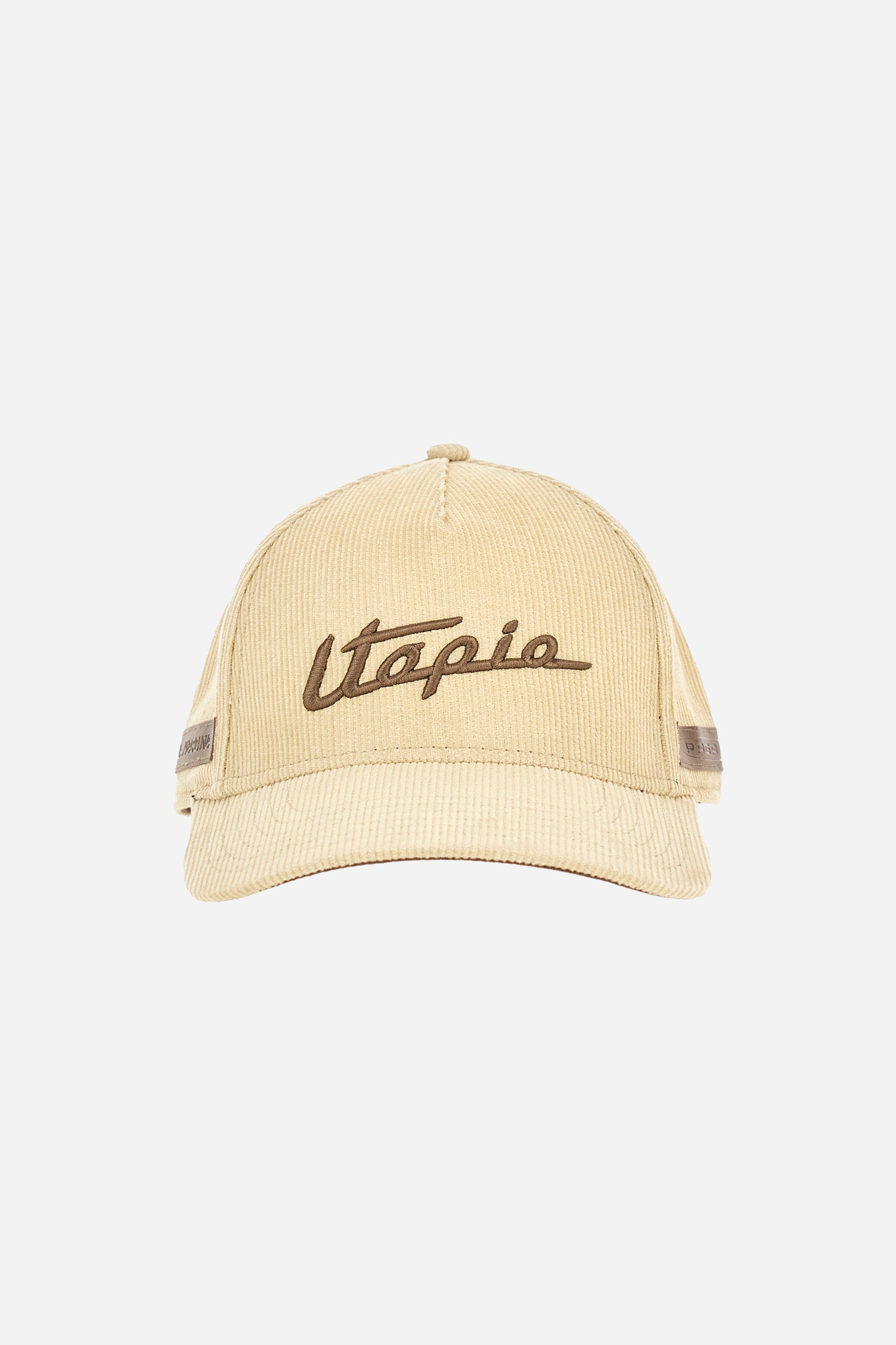 Unisex plain baseball cap with a visor, made from 100% cotton. Capsule collection in collaboration with Pagani. The lettering representing the collection appears on the front of the accessory. Adjustable fastening. - WhitecupGrey Melange
