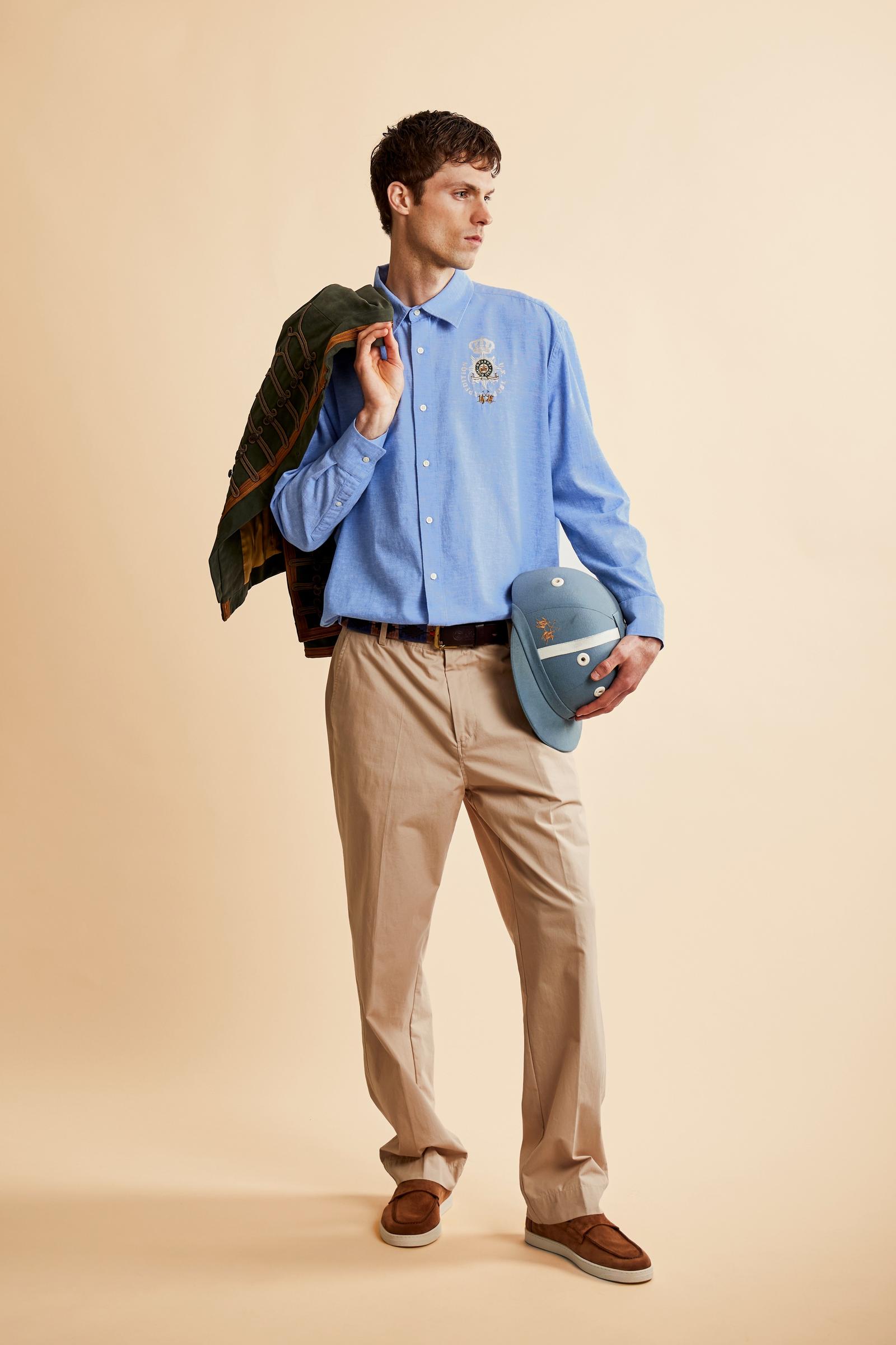 Men’s cotton and linen shirt Guards - Crispin