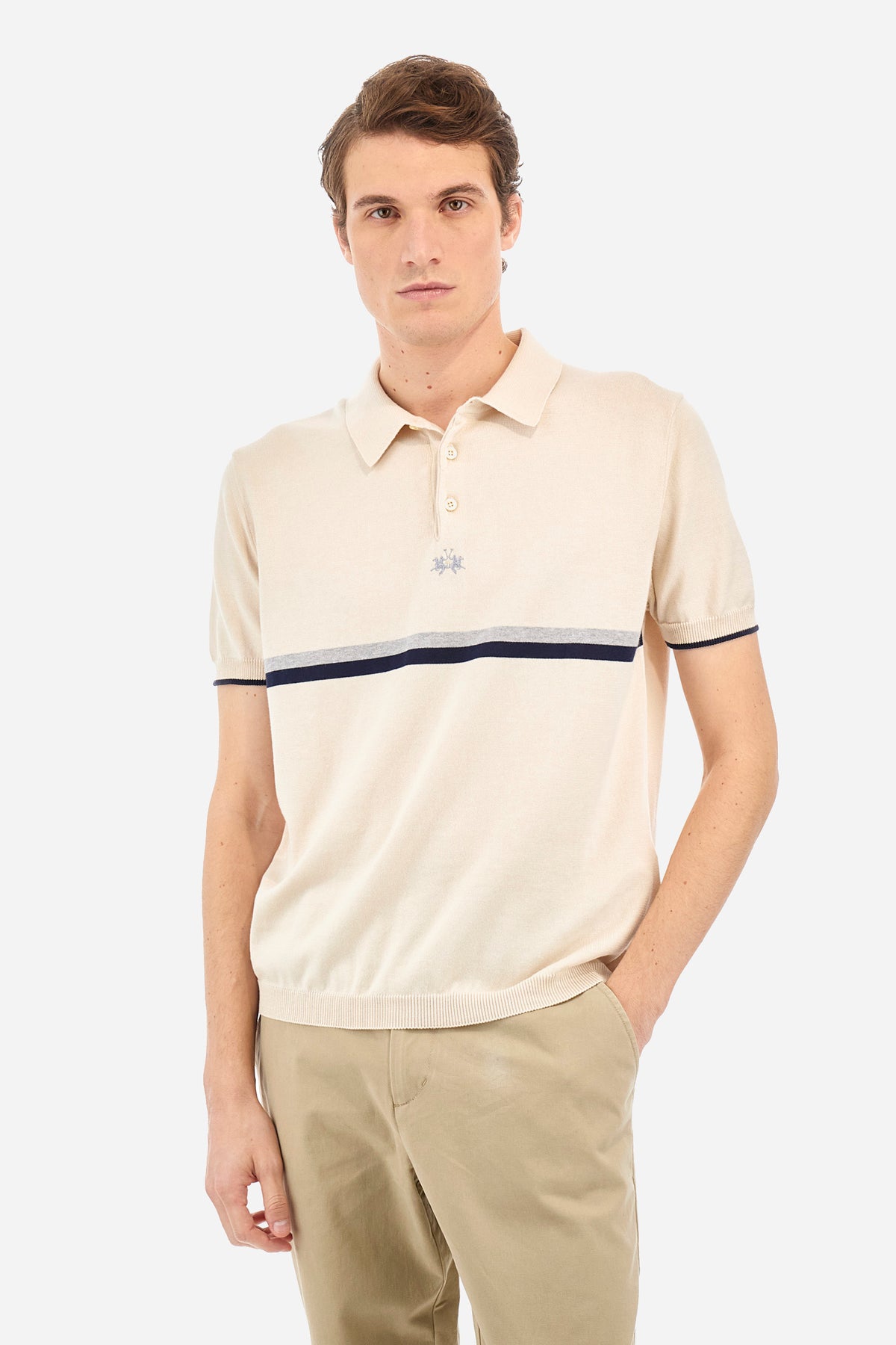 Herren-Strickpoloshirt Regular Fit - Yerermia | La Martina