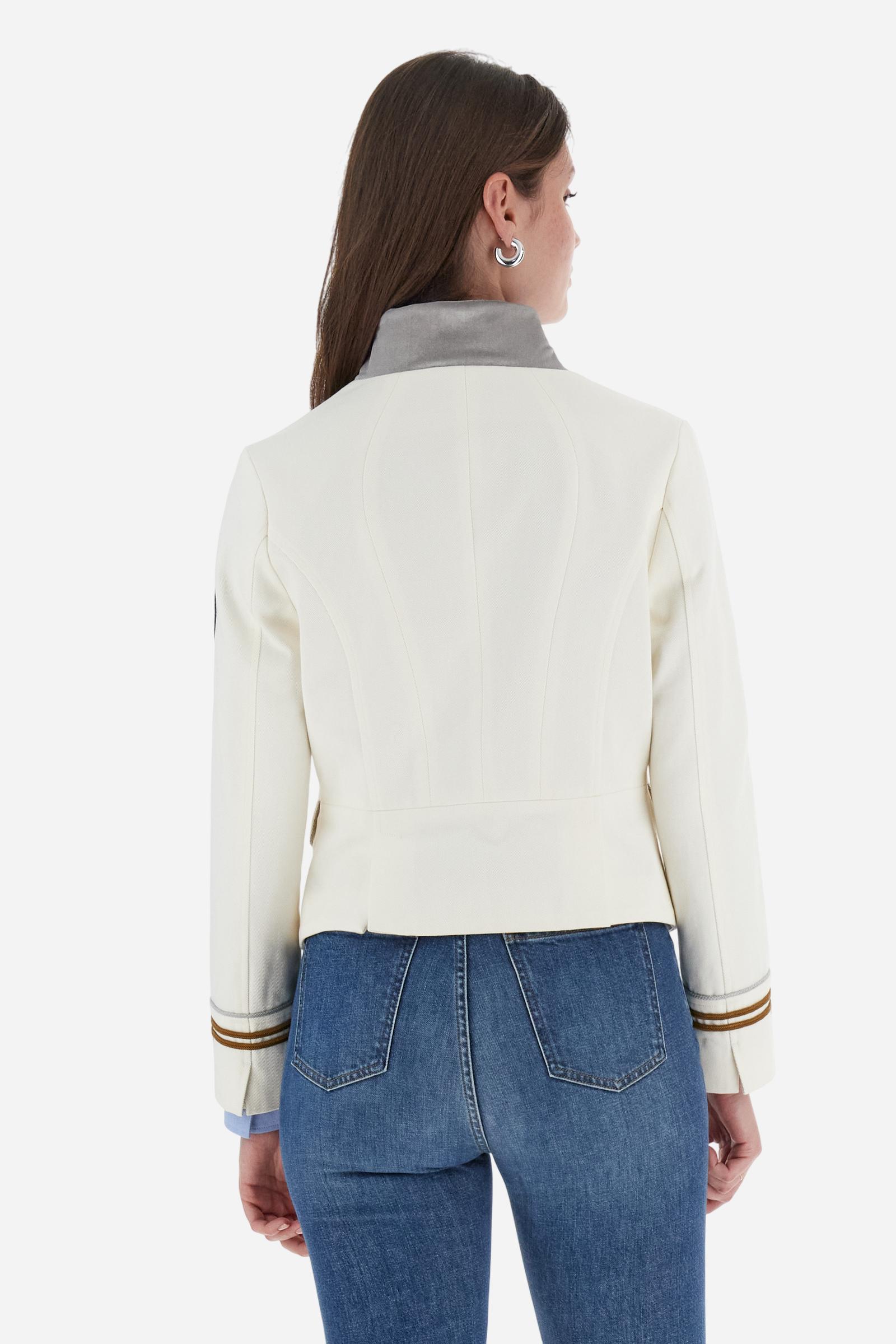 Giacca donna in twill di cotone pesante - Blanca