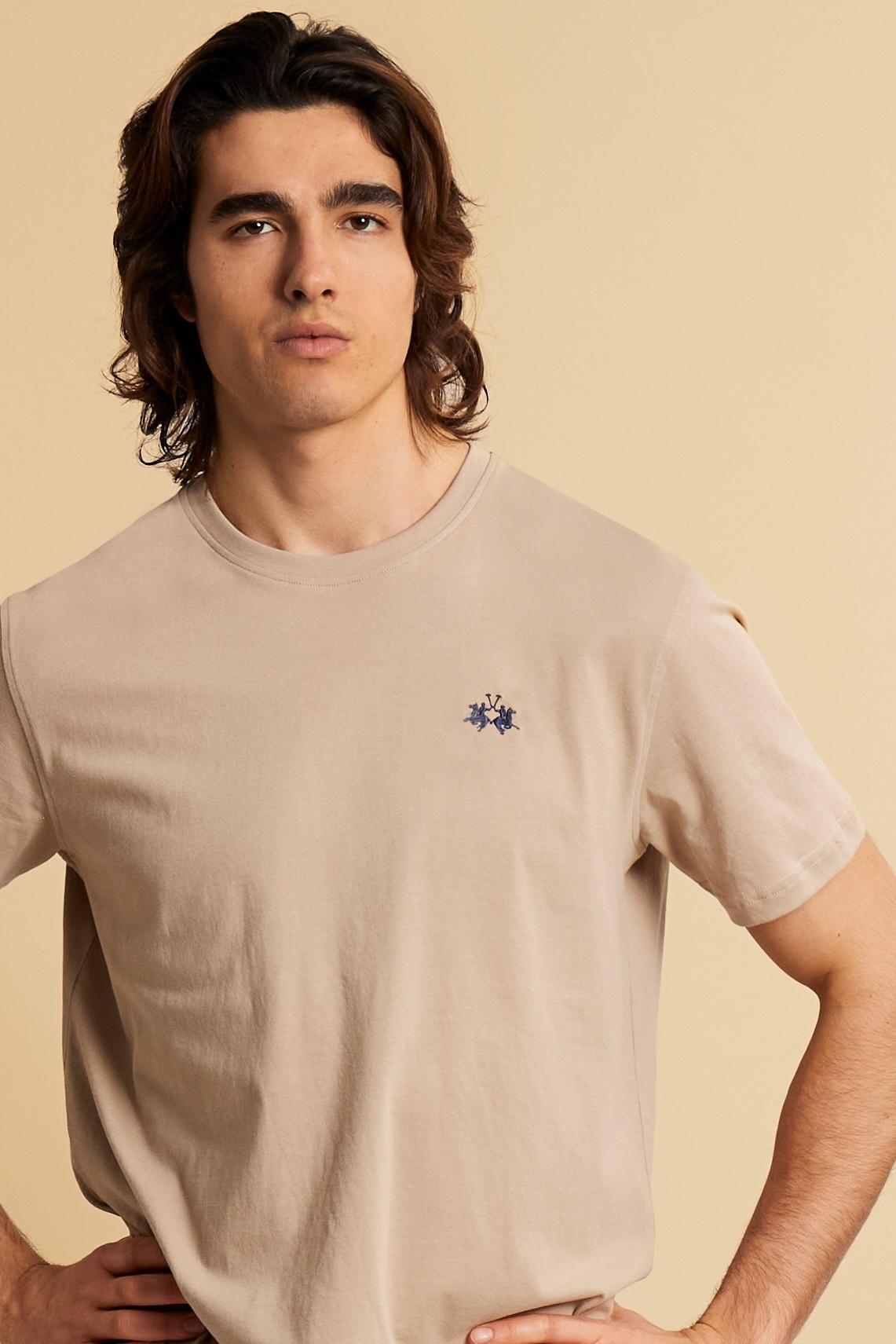 T-shirt homme en jersey de coton avec petit logo - Serge