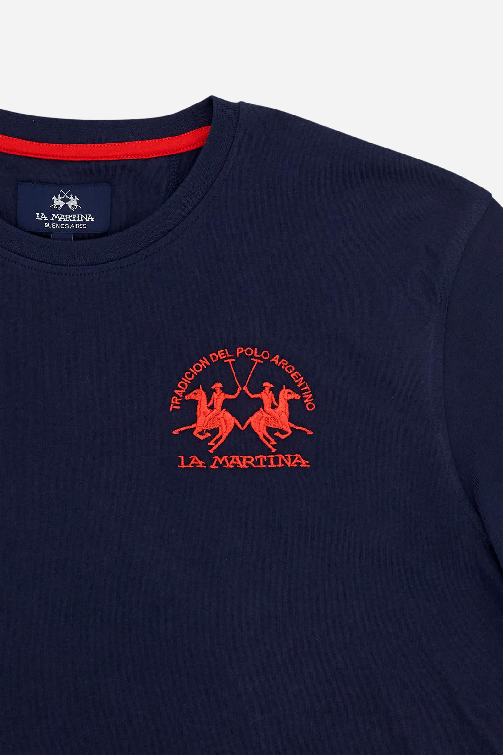 Men’s cotton jersey T-shirt with team logo - Vernie