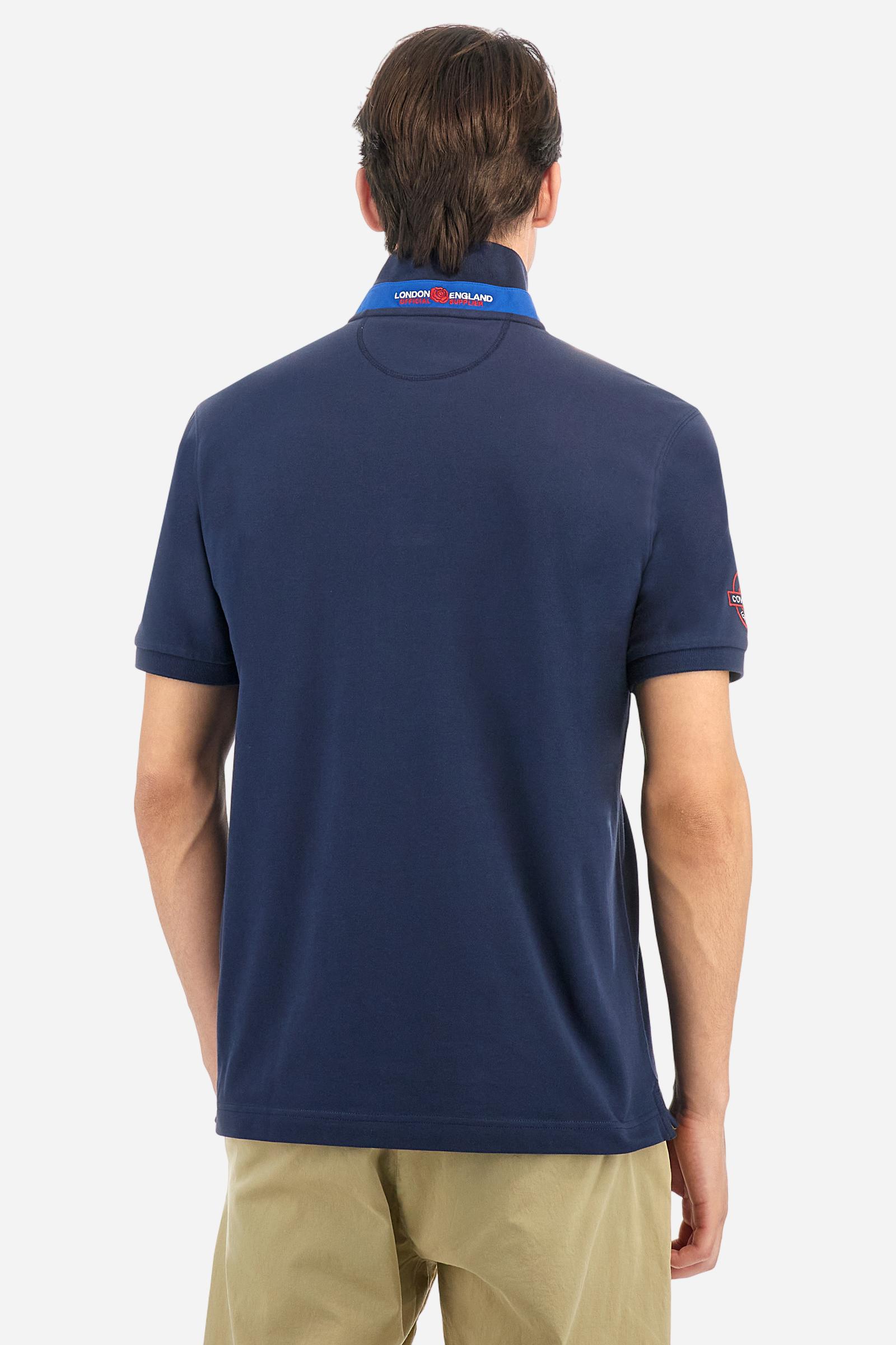 Polo shirt in stretch piqué cotton in regular fit - Adam