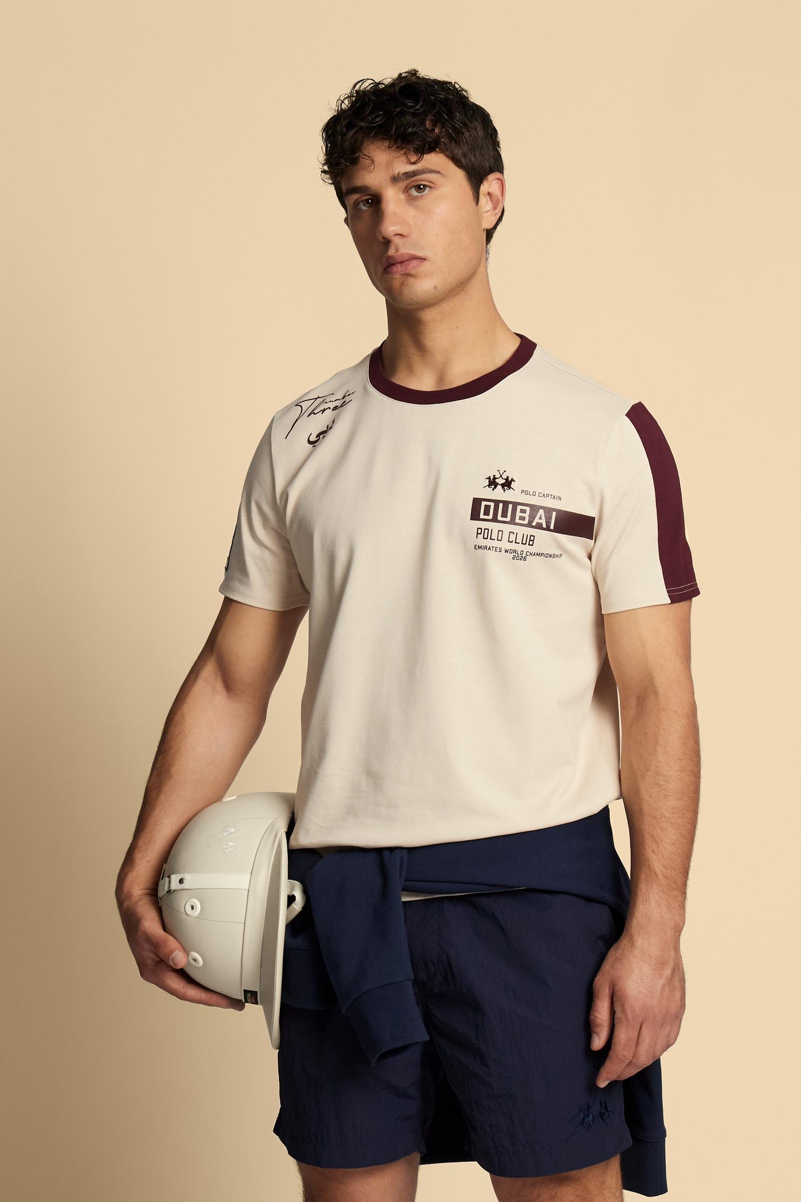 Men’s short-sleeved cotton jersey T-shirt Dubai Polo Club - Carin