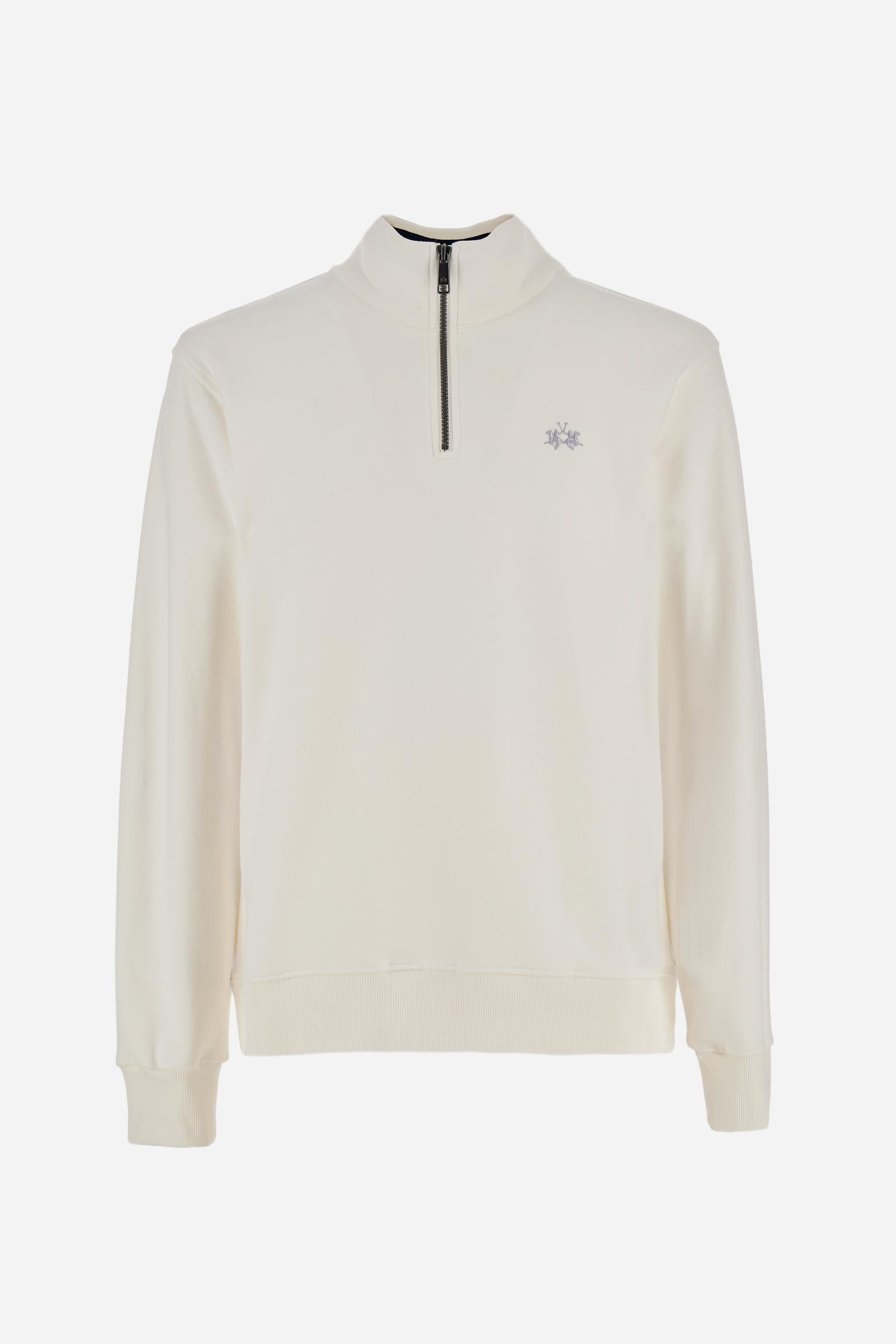 Men’s half zip cotton French Terry sweatshirt – Chalino