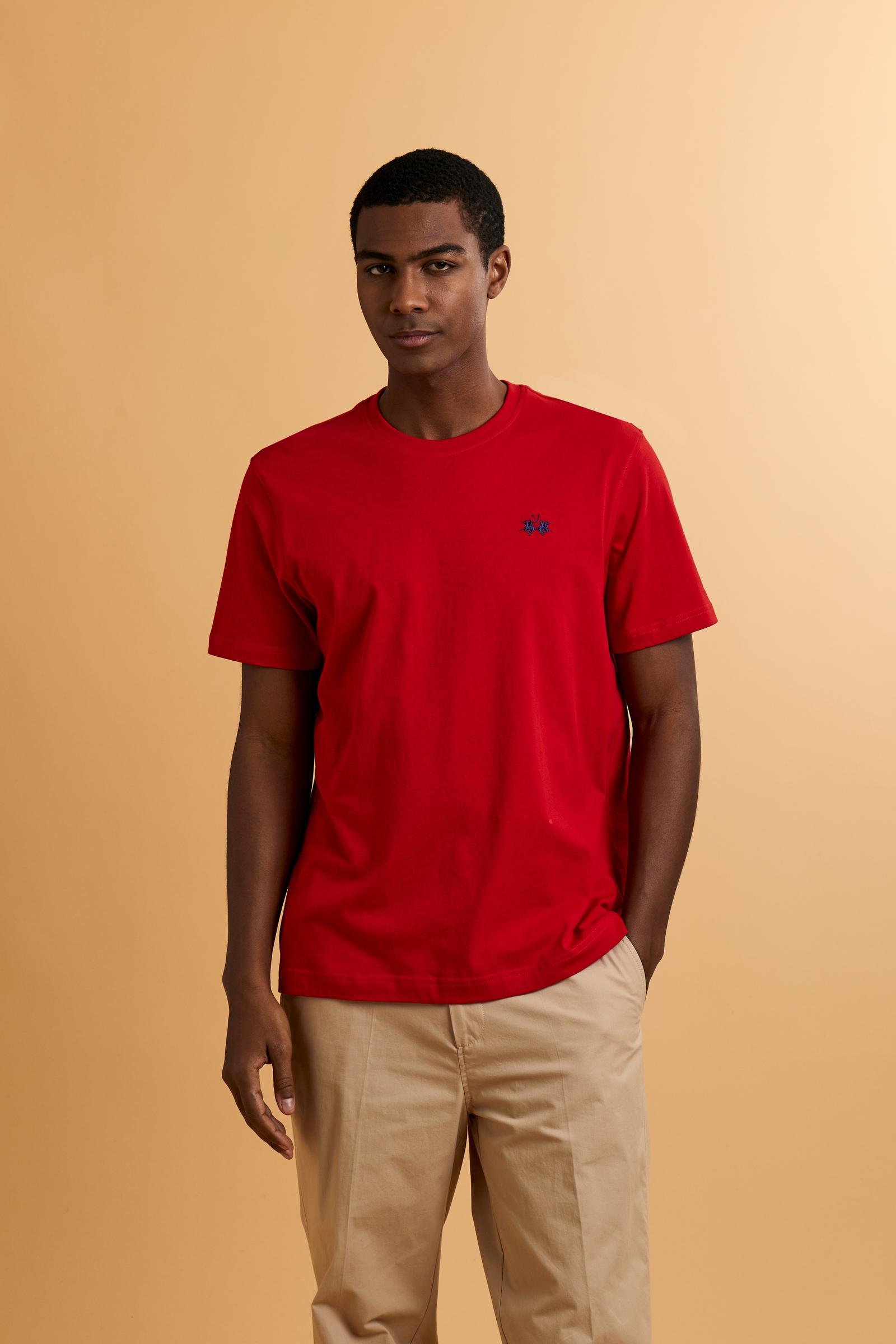 T-shirt homme en jersey de coton avec petit logo - Serge