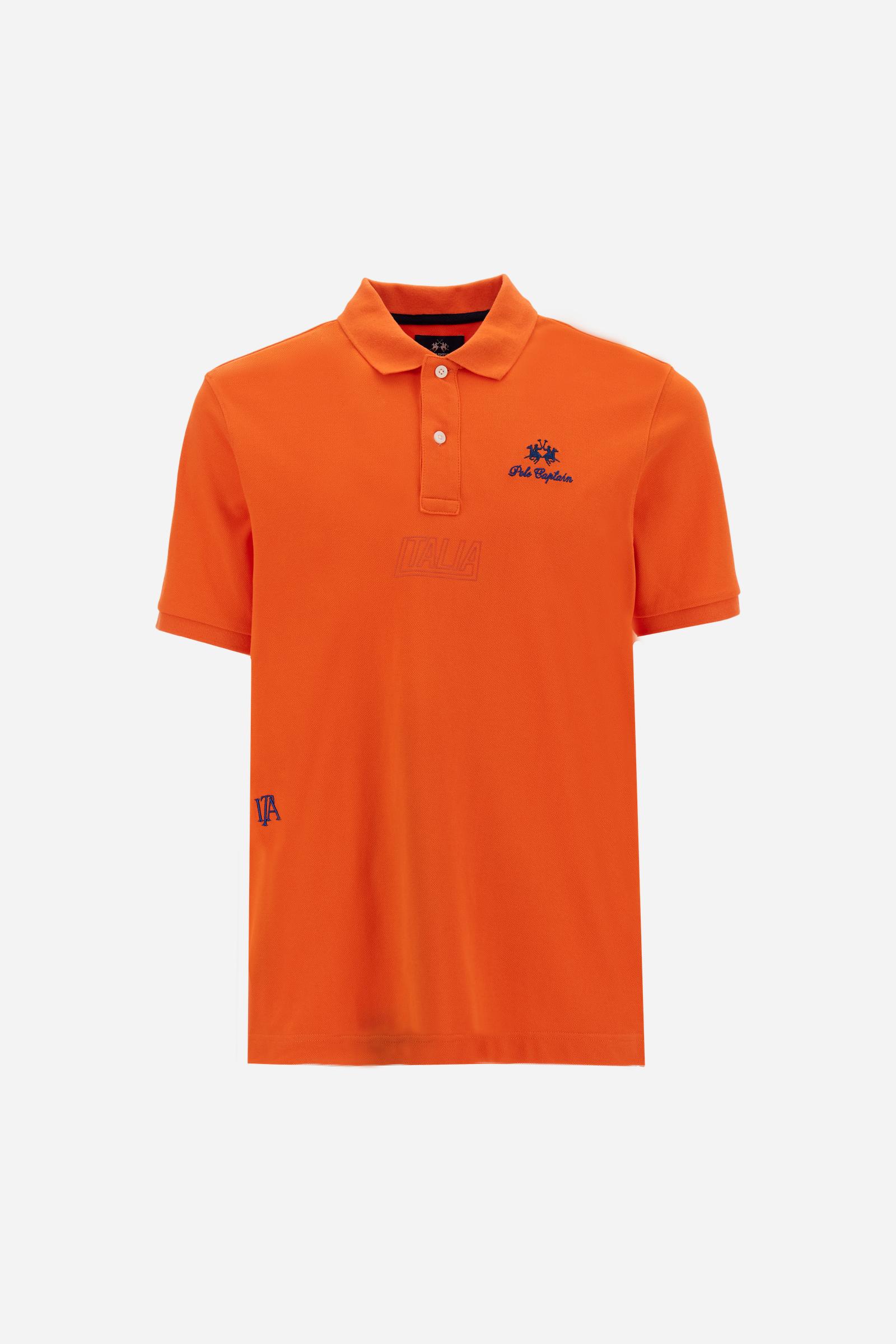 Men’s short-sleeve piqué polo Nations collection - Charo